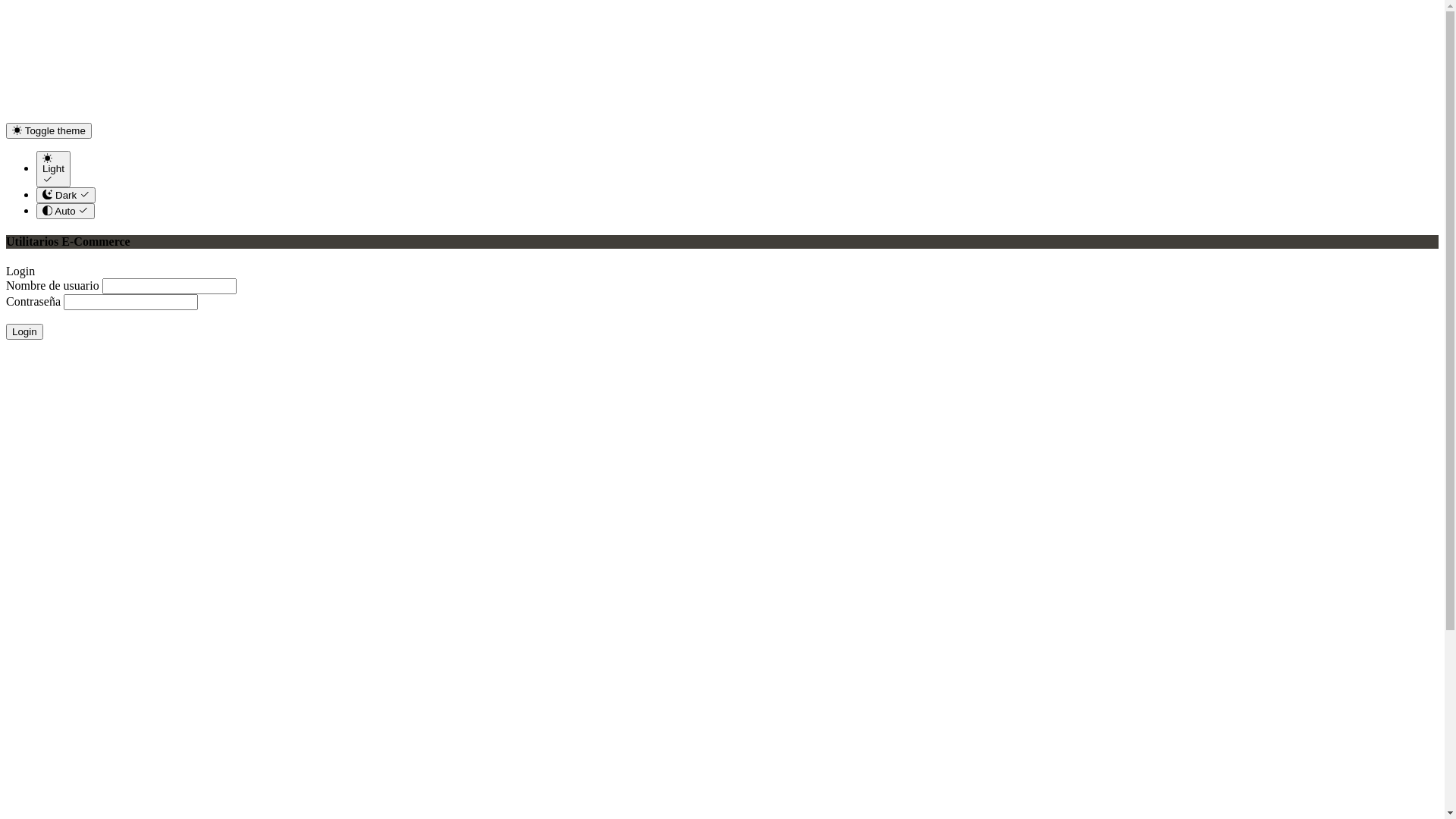 website screenshot of https://utilitarios-ecomm.komaxchile.cl/login?next=/