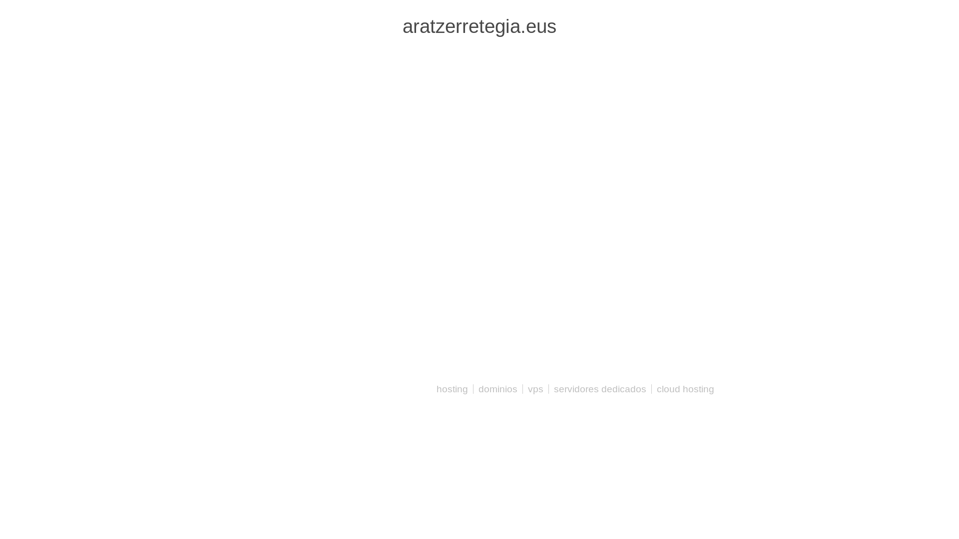 website screenshot of https://aratzerretegia.eus/