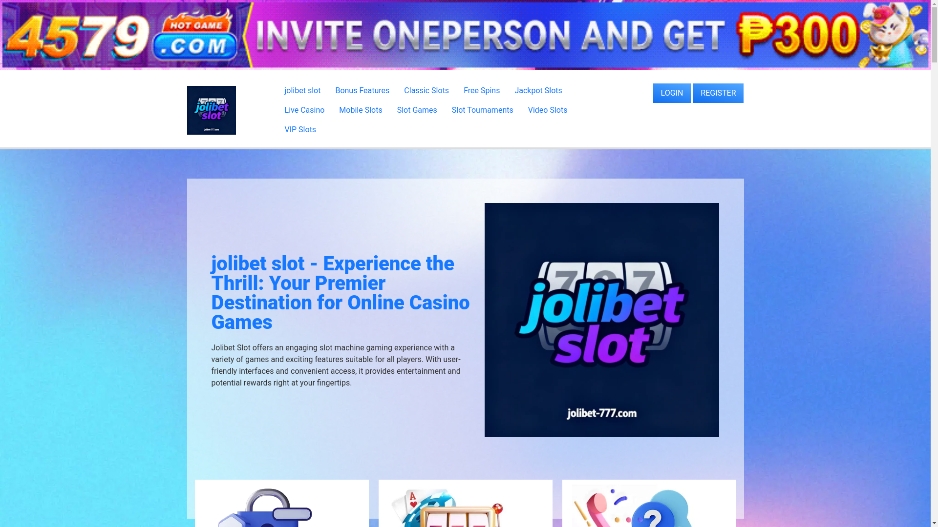 website screenshot of https://jolibet-777.com/