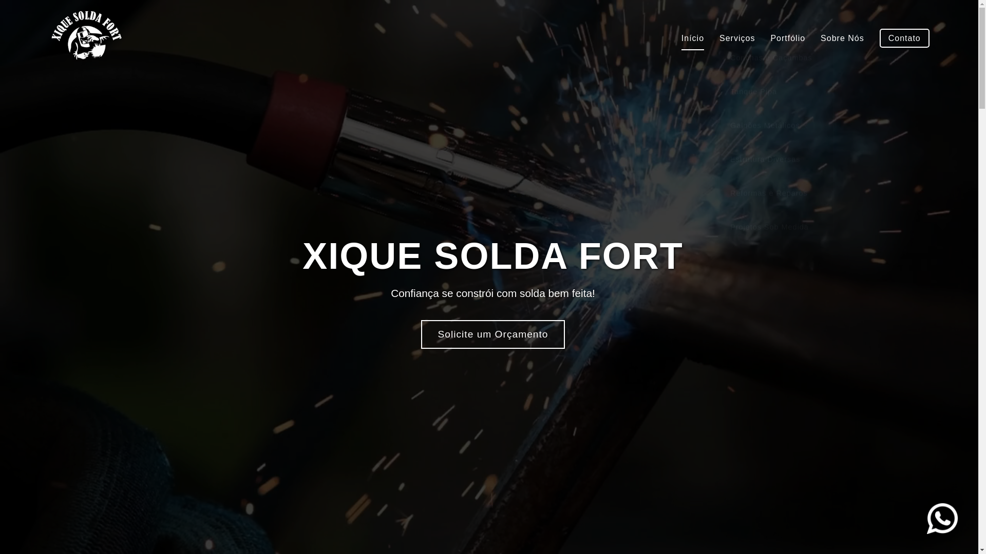 website screenshot of https://xiquesolda.com.br/