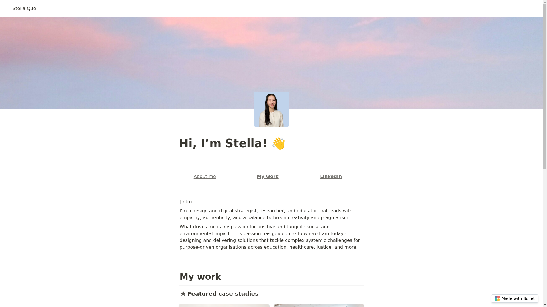 website screenshot of https://stella-que-bullet.pages.dev/