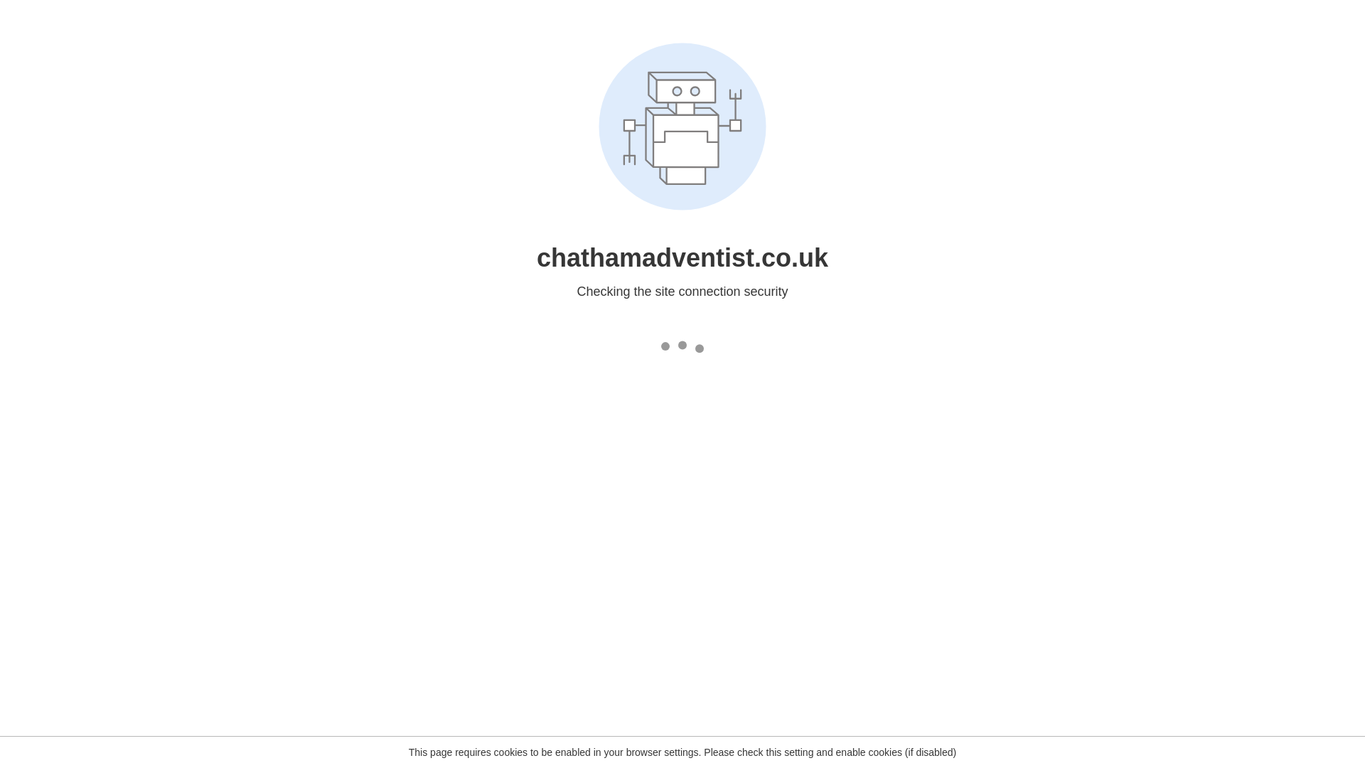 website screenshot of https://chathamadventist.co.uk/