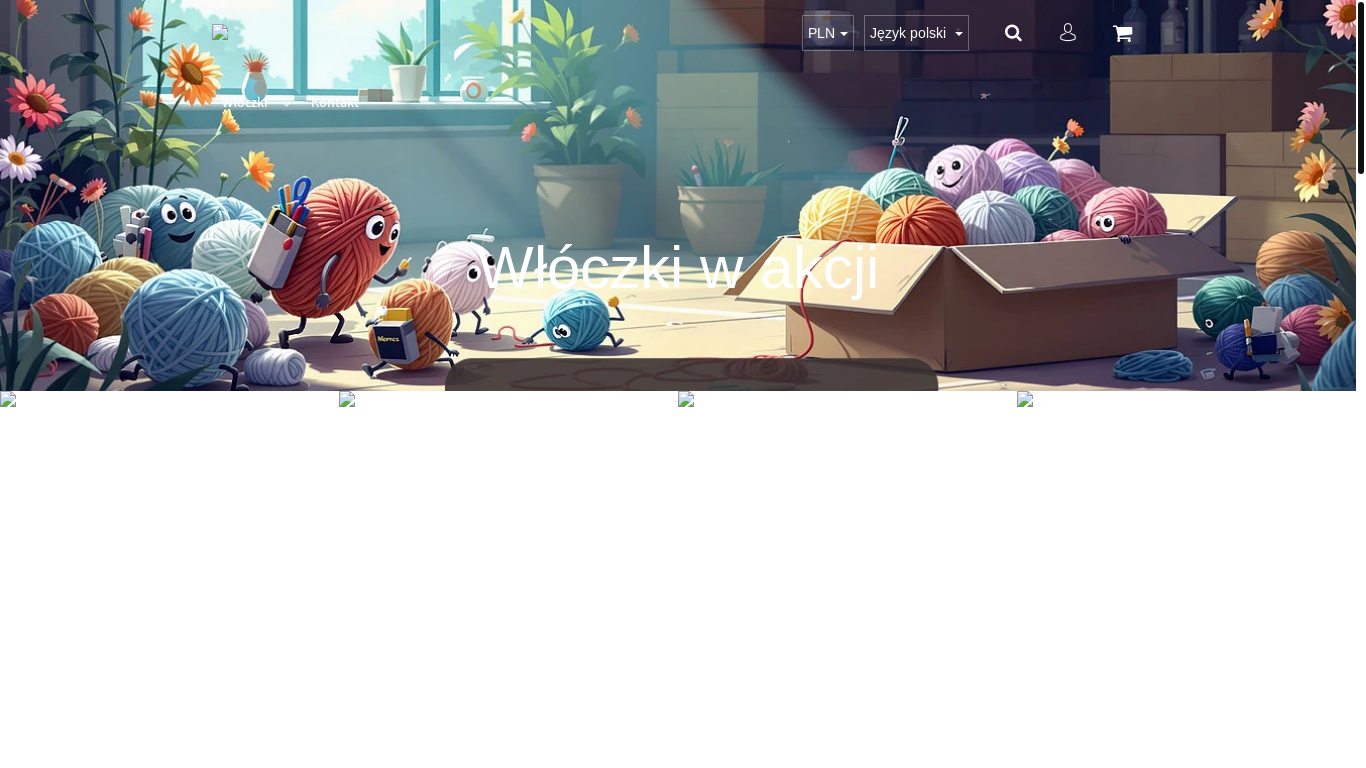 website screenshot of https://wloczki-akcja.pl/