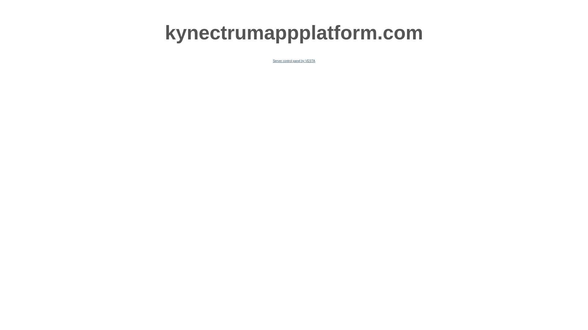 website screenshot of https://kynectrumappplatform.com/