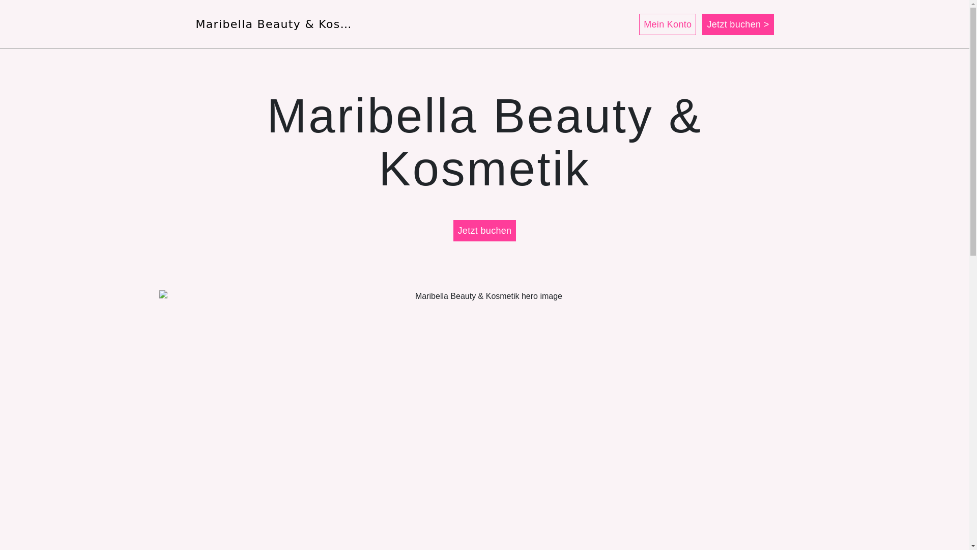 website screenshot of https://maribellakosmetik.de/