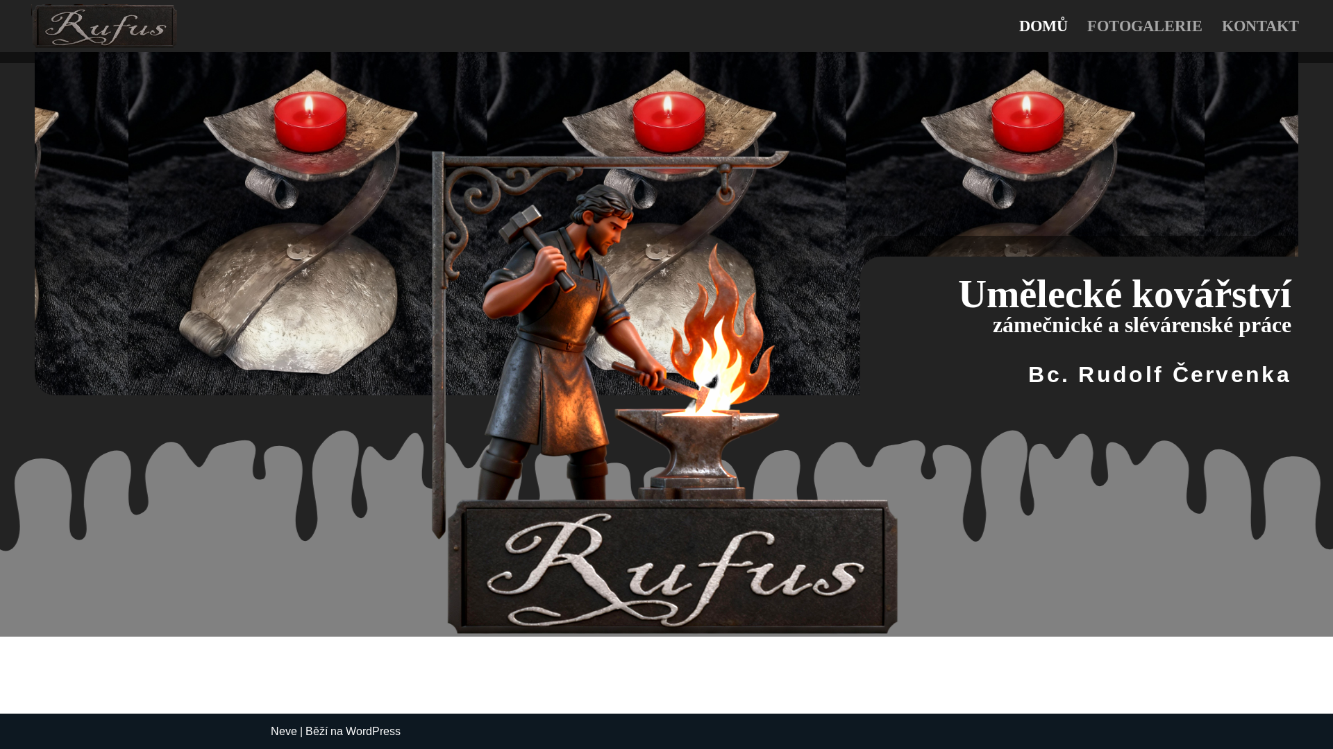website screenshot of https://kovar-rufus.cz/