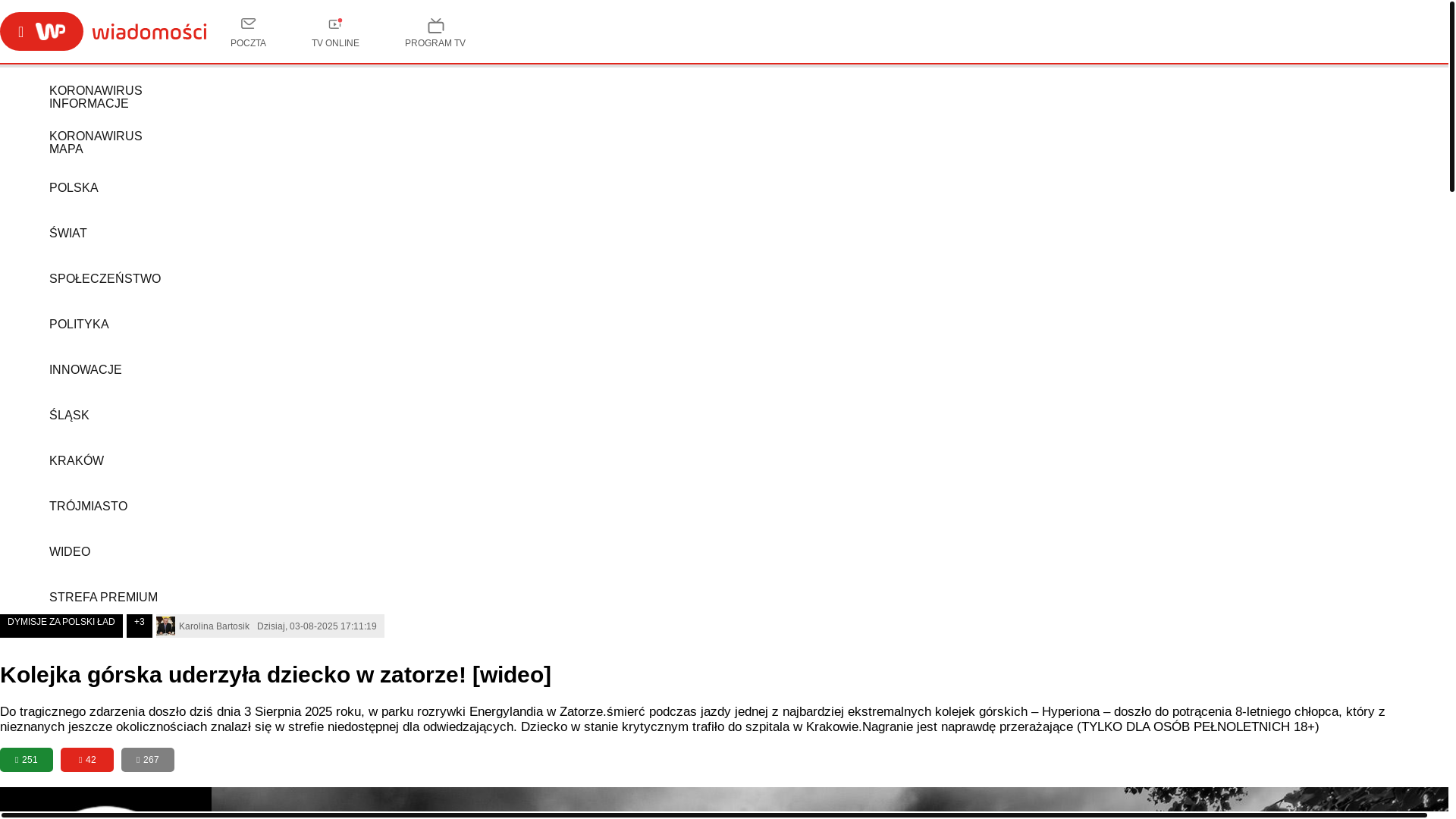 website screenshot of https://wirtualnapolska-energylandia.pl/