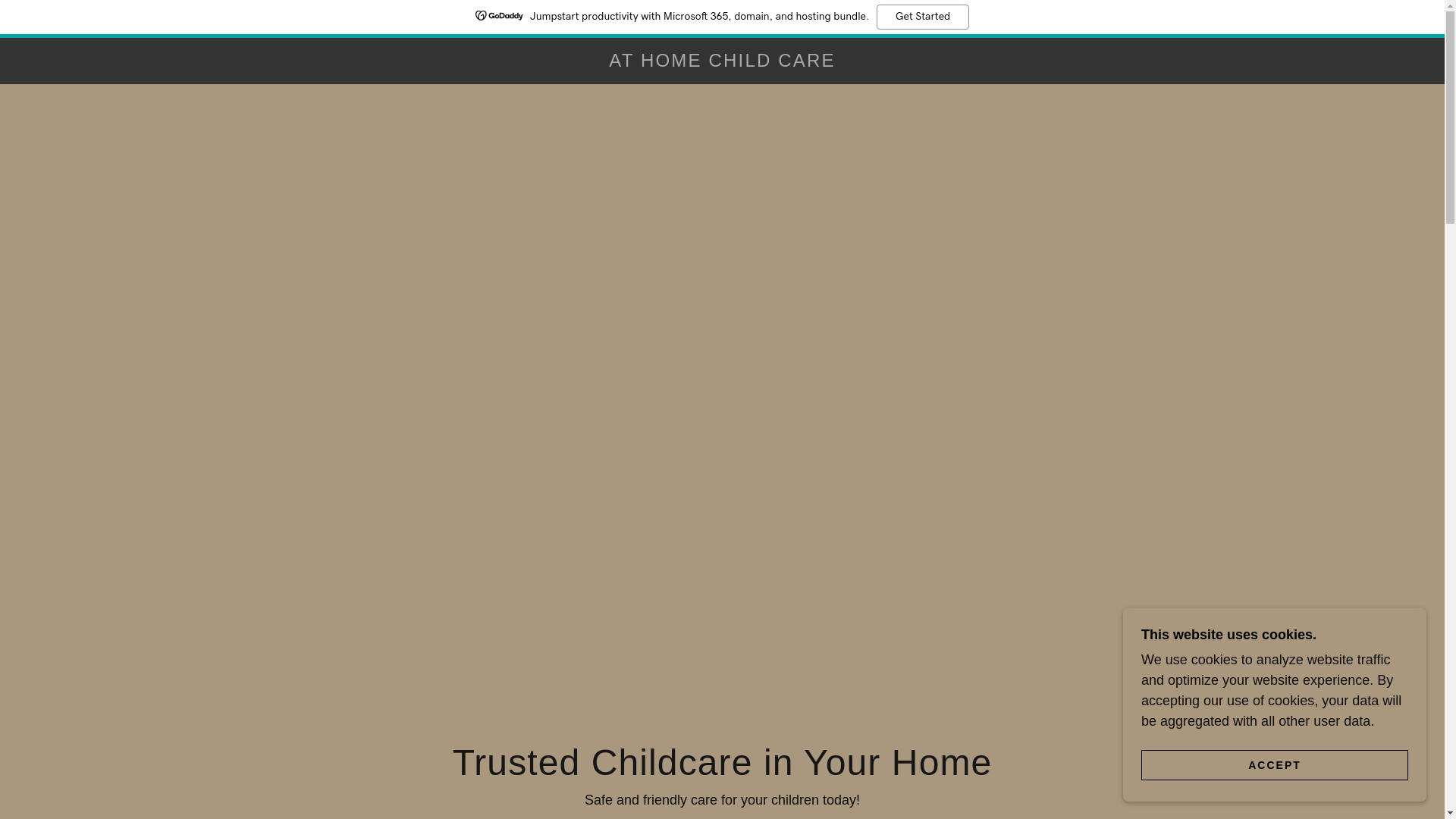 website screenshot of https://athomechildcare.biz/
