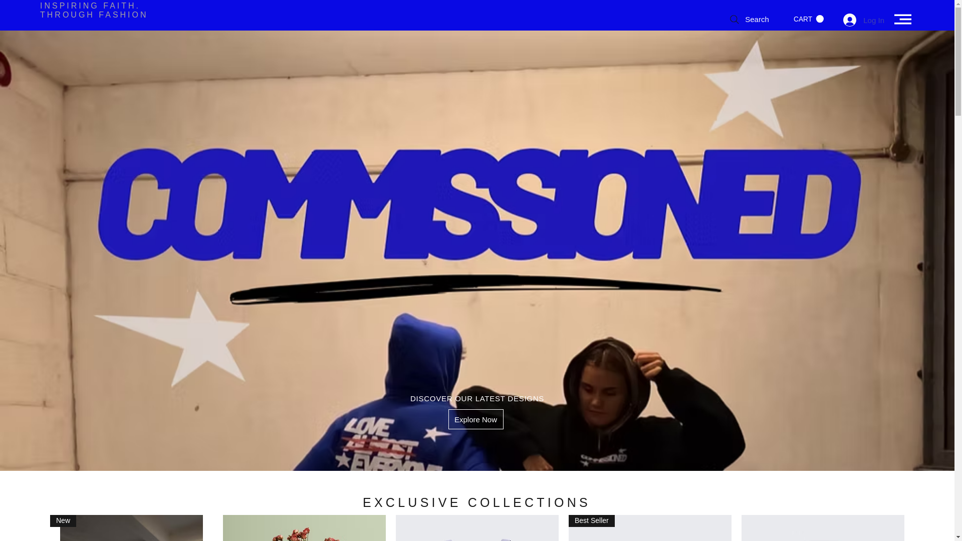 website screenshot of https://commissionedforchrist.co.uk/