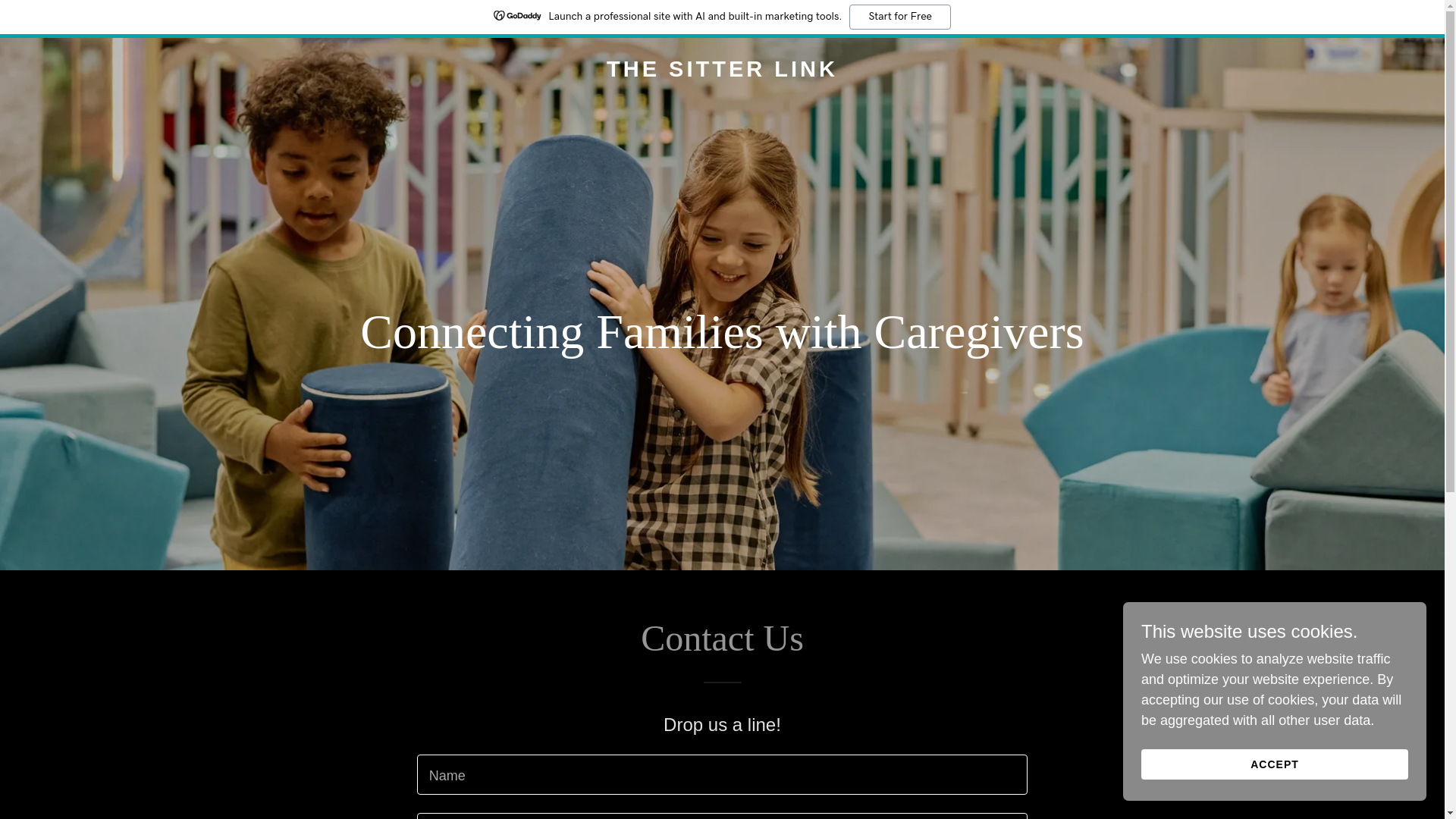 website screenshot of https://thesitterlink.com/