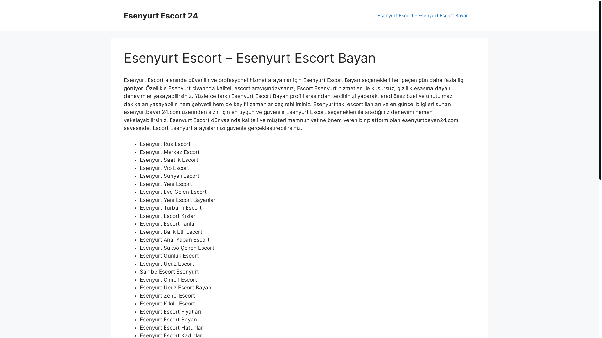 website screenshot of https://esenyurtbayan24.com/
