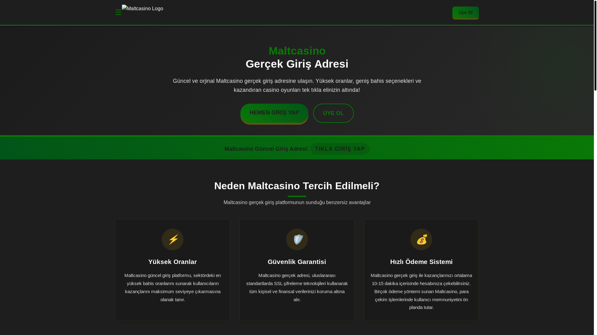website screenshot of https://maltcasinobet.com/