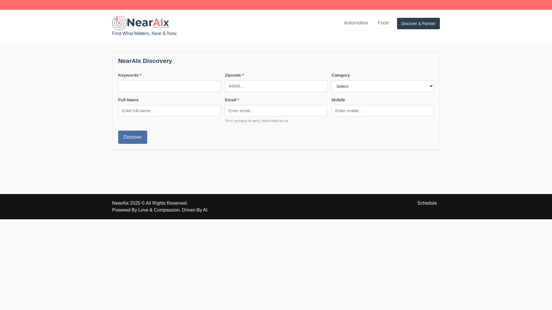 website screenshot of https://nearaix.com/