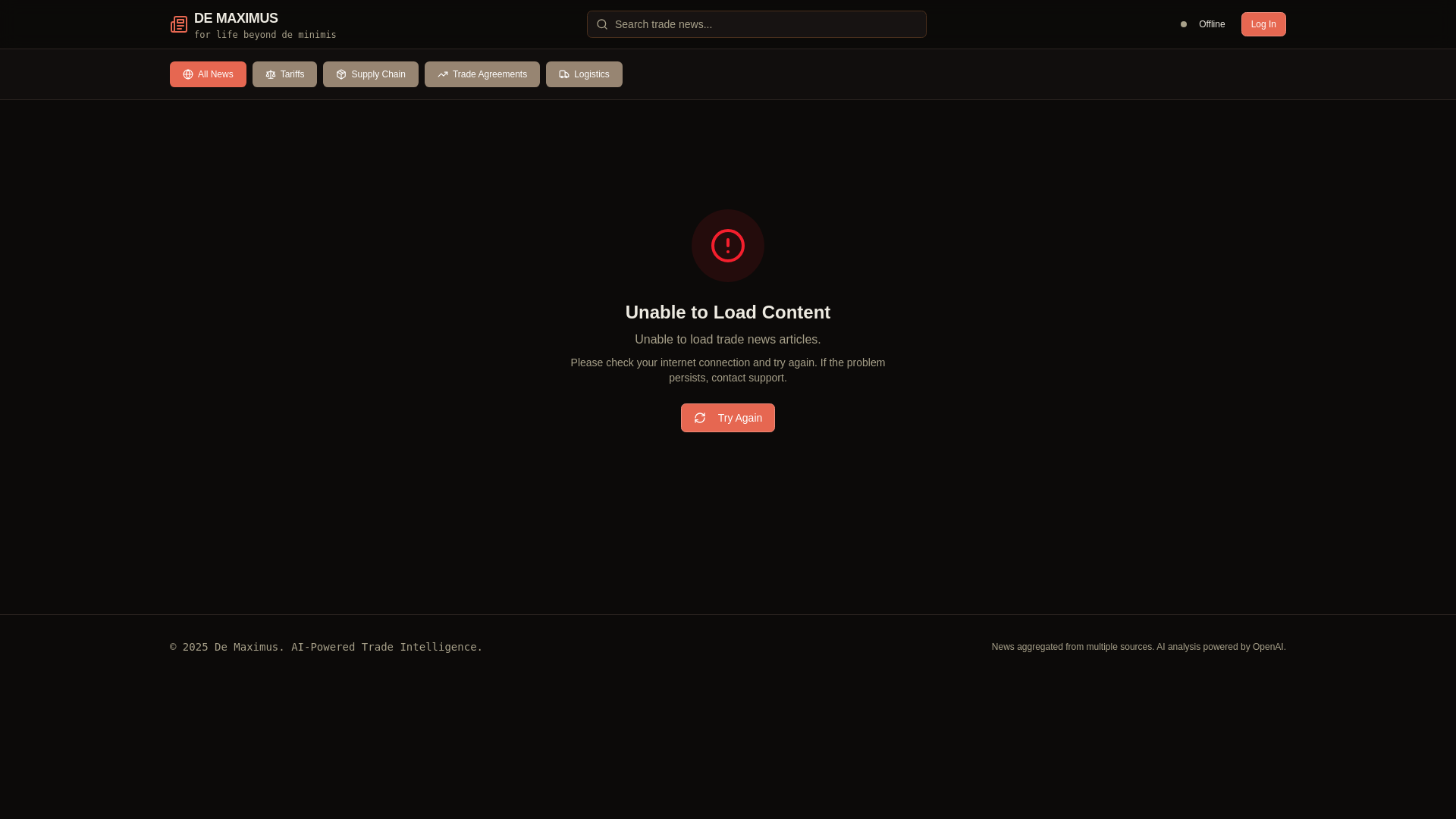 website screenshot of https://de-maximus-frontend.pages.dev/