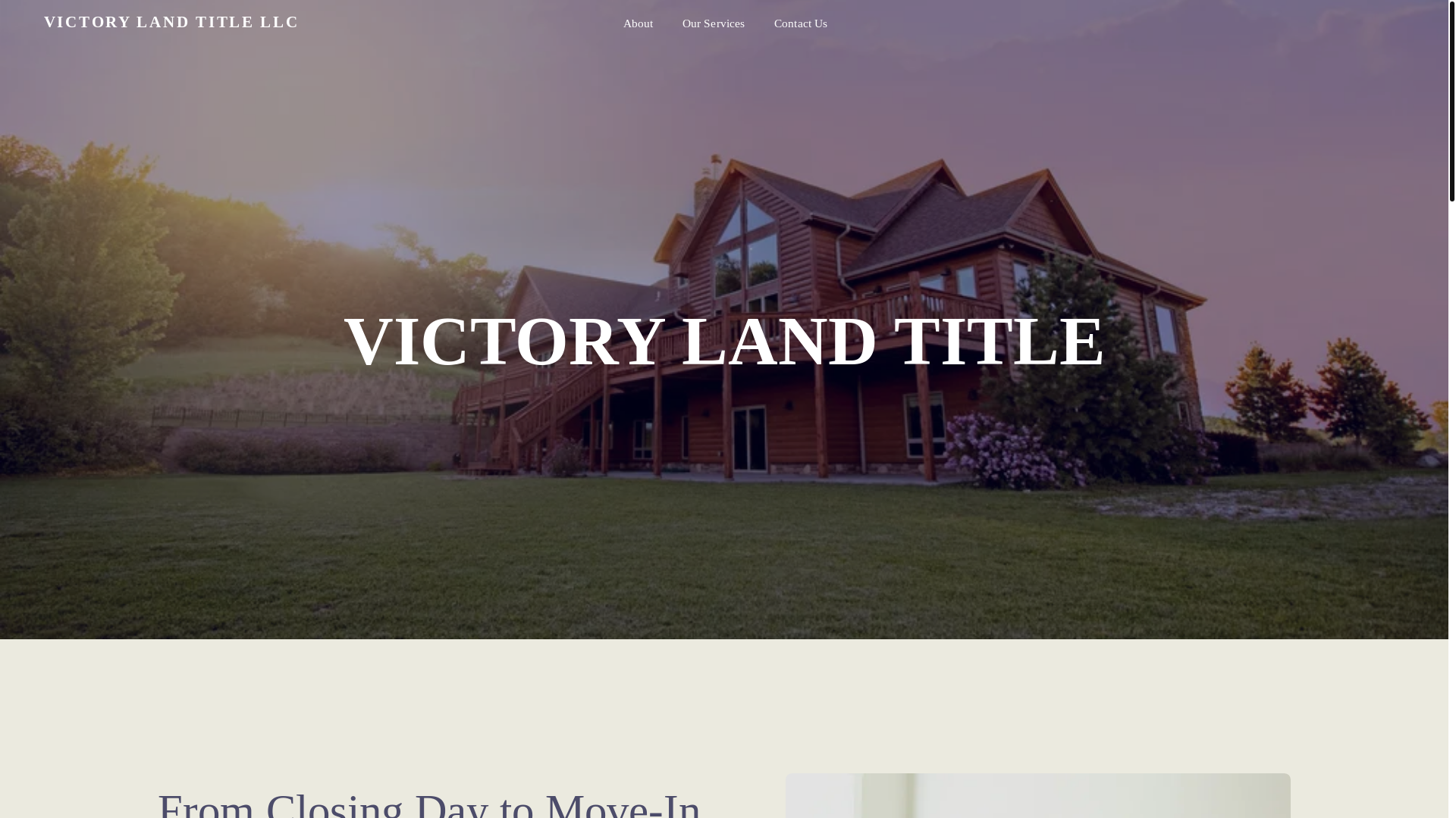 website screenshot of https://victorylandtitlellc.com/