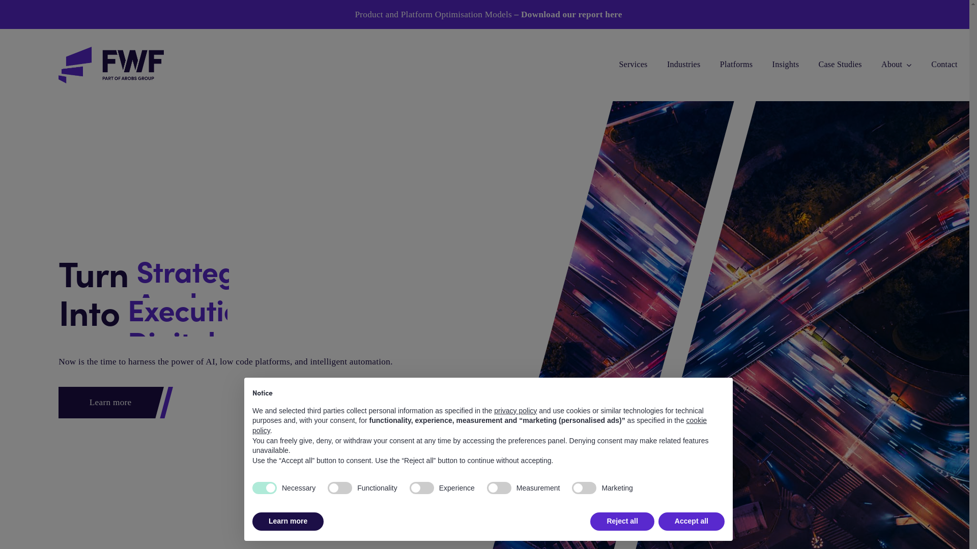 website screenshot of https://fwfautomation.net/