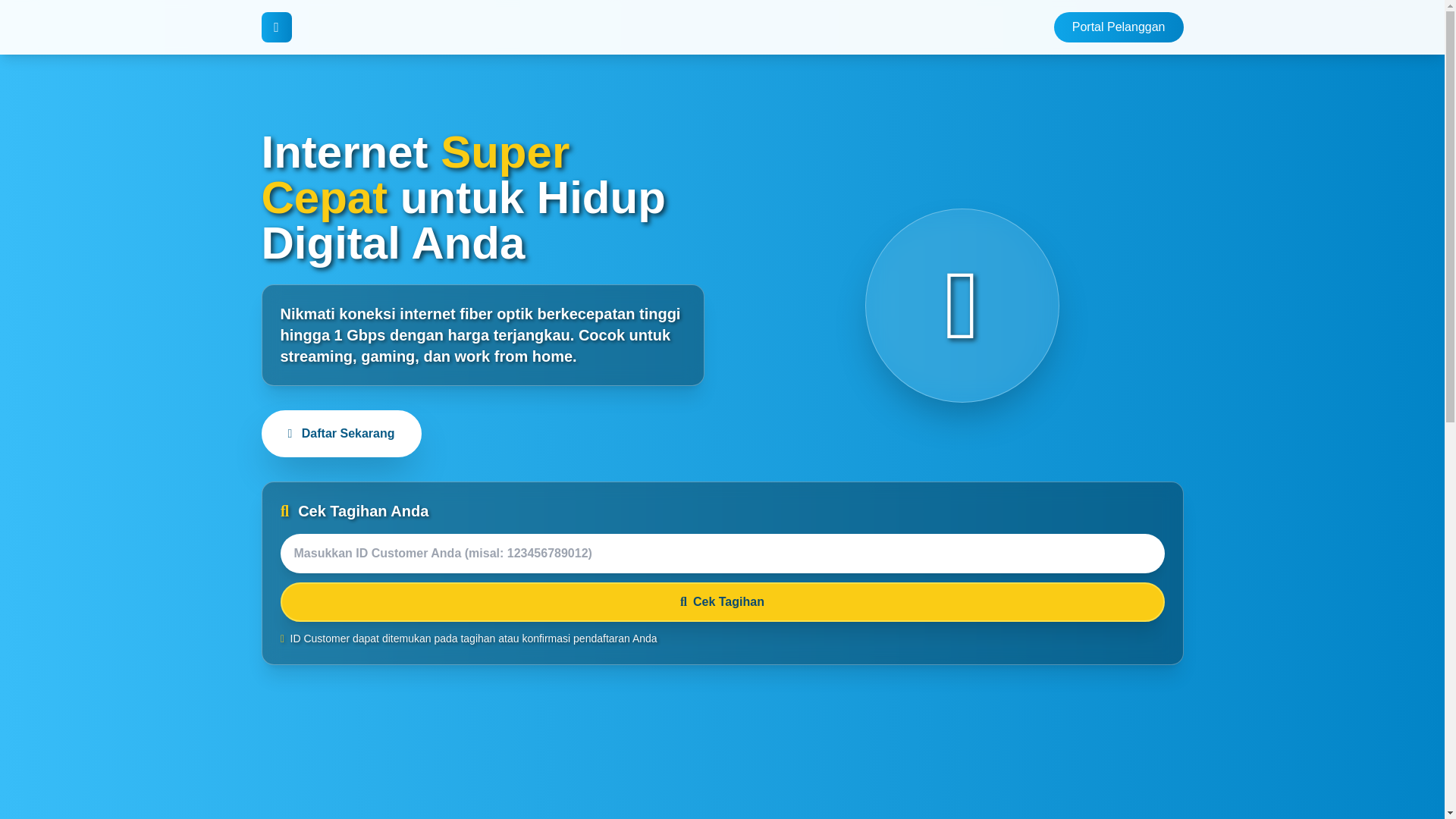 website screenshot of https://fznet.web.id/
