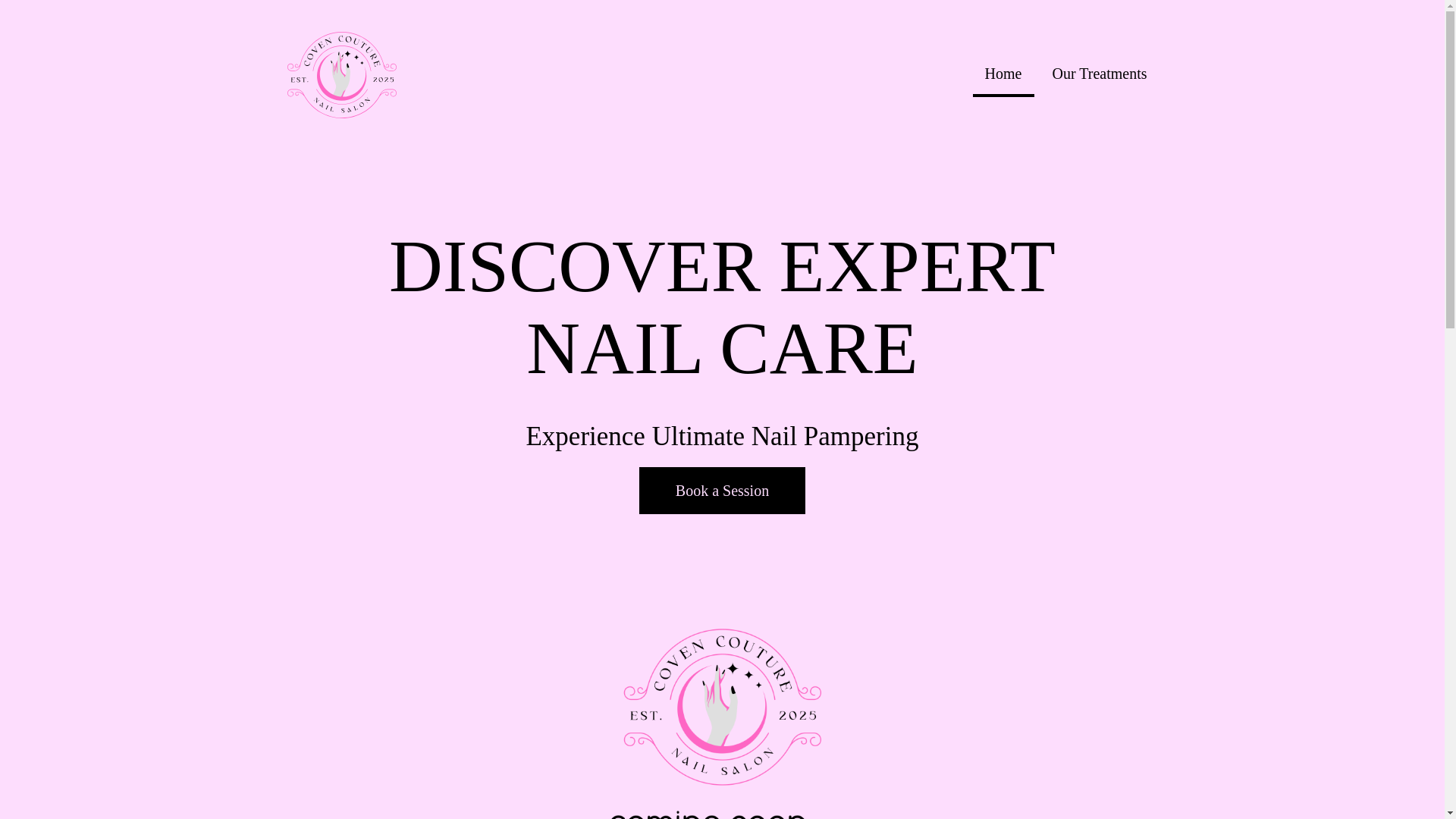 website screenshot of https://coven-couture.com/