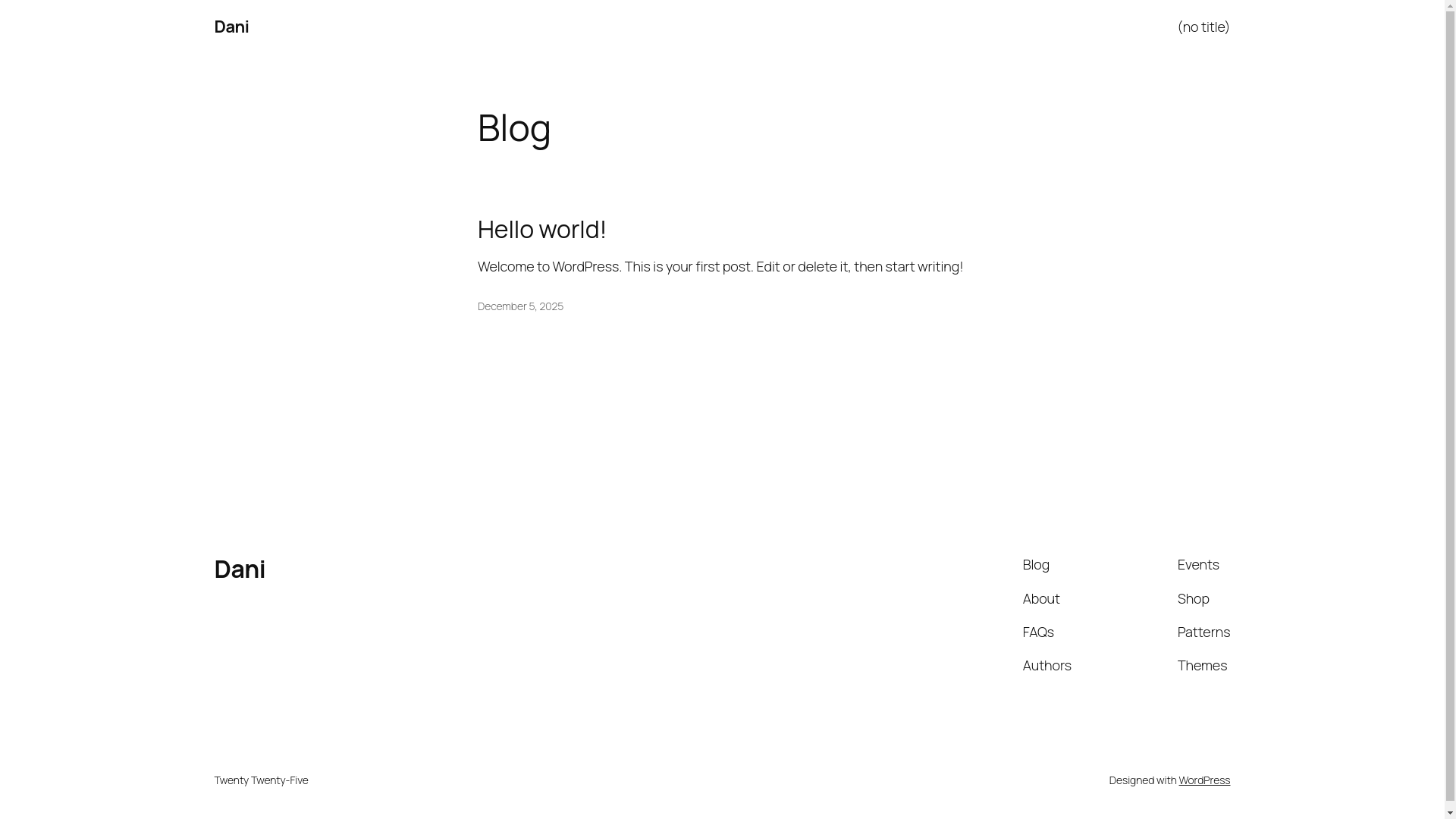 website screenshot of https://danischifter.online/
