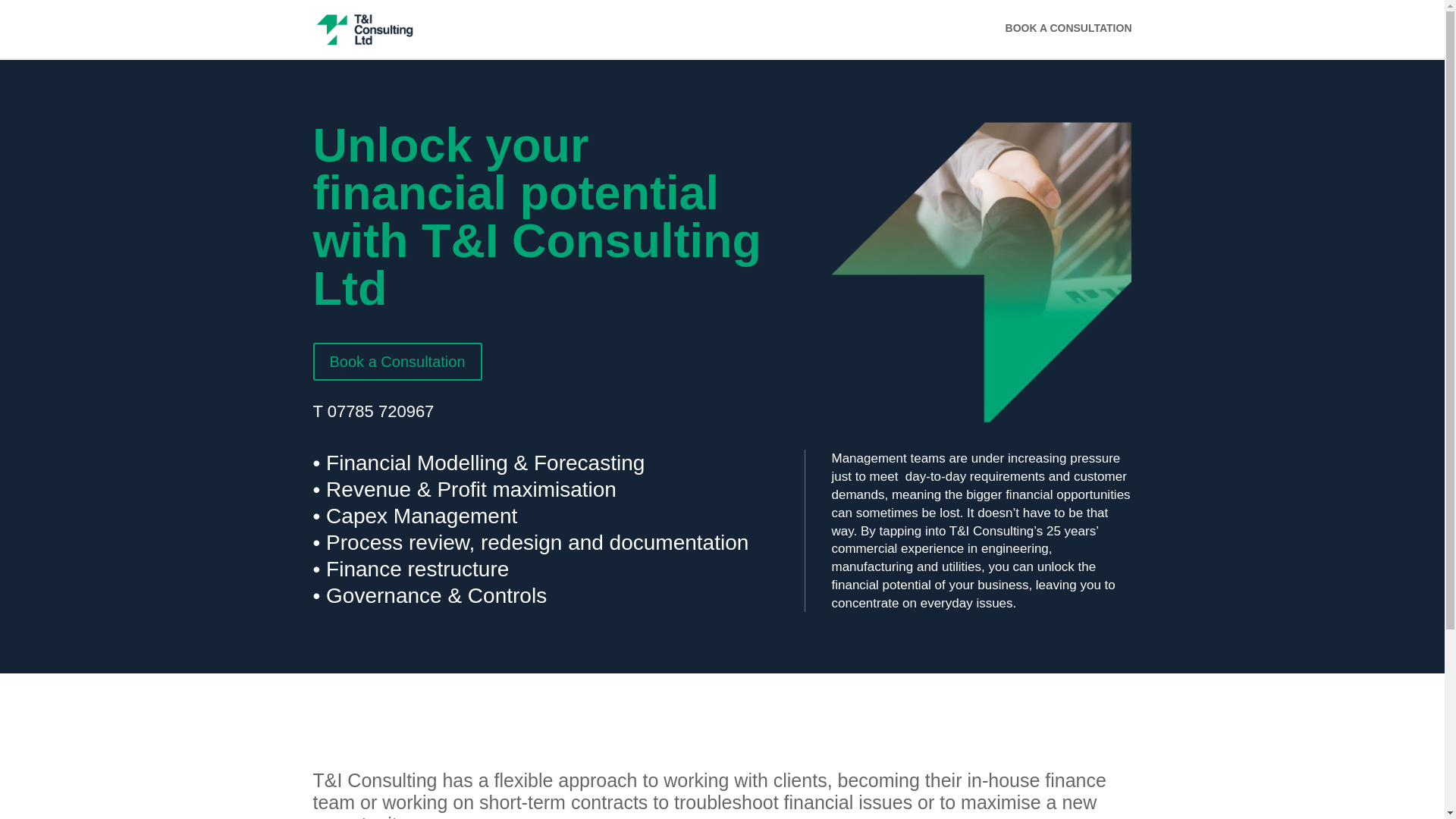 website screenshot of https://ti-consulting.co.uk/