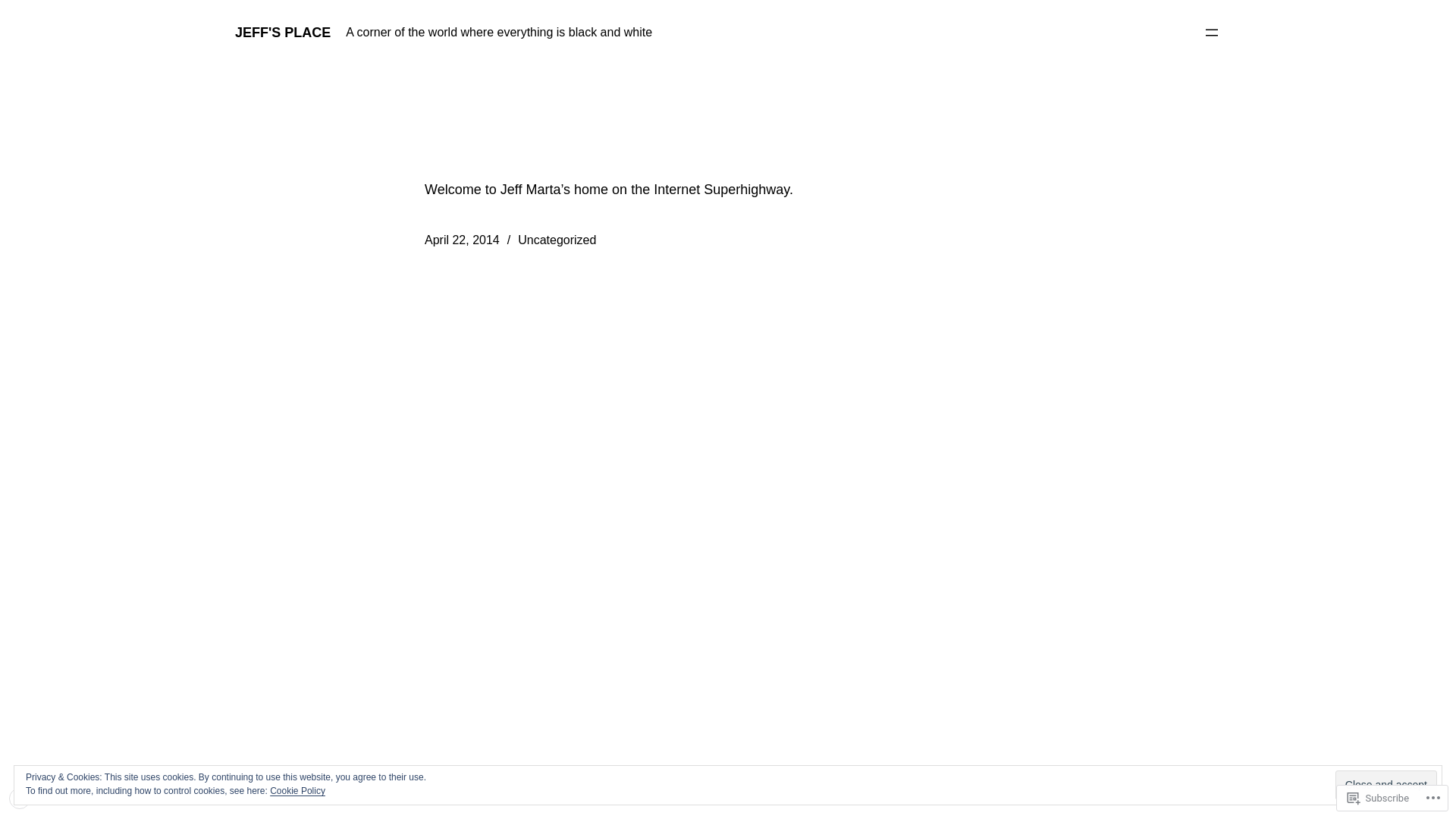 website screenshot of https://jeffmarta.com/