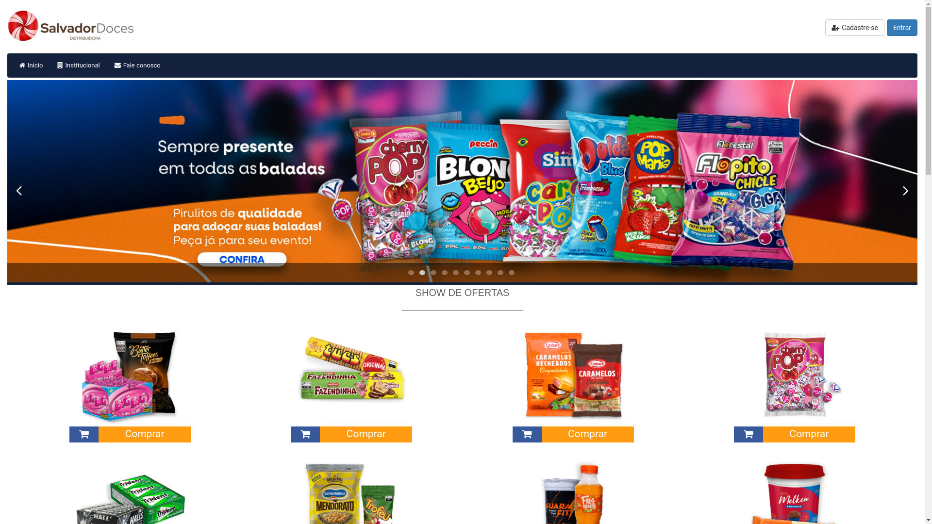 website screenshot of https://docessalvador.com.br/