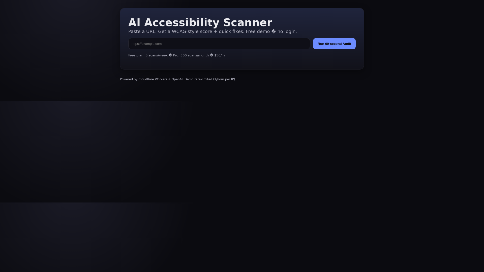 website screenshot of https://ai-accessibility-site-work-with-worker.pages.dev/