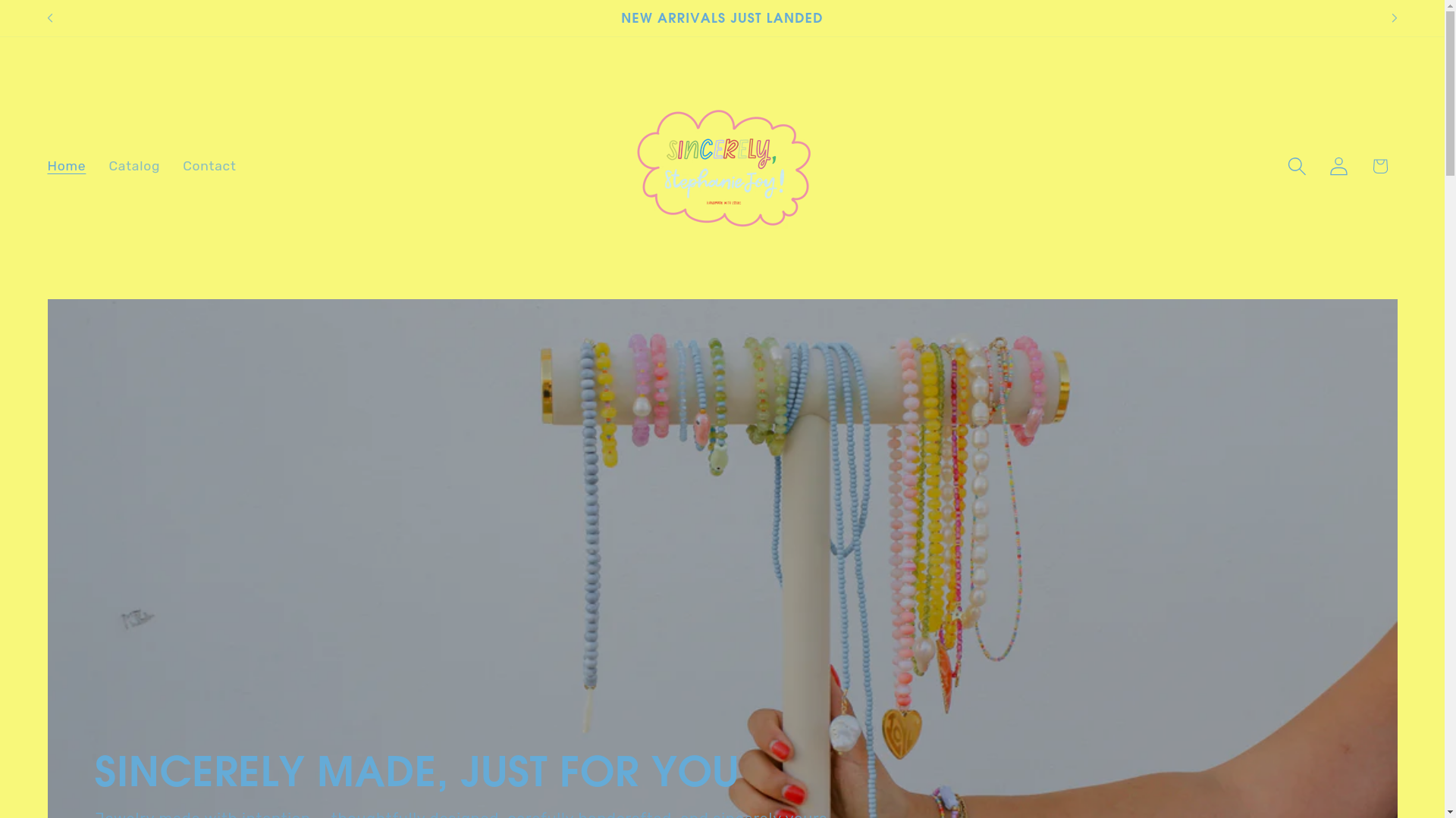 website screenshot of https://sincerelystephaniejoy.com/