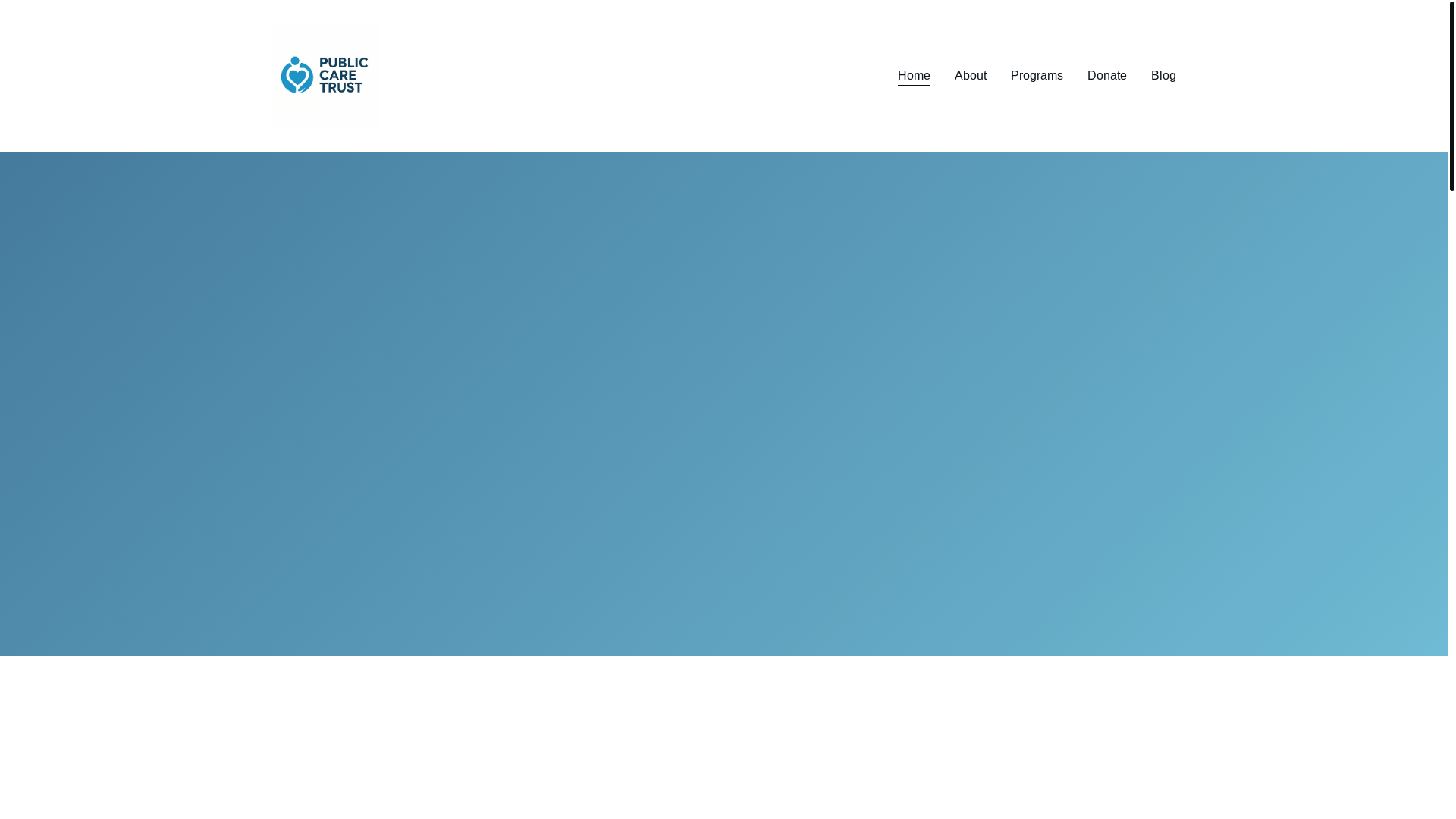 website screenshot of https://publiccaretrust.org/