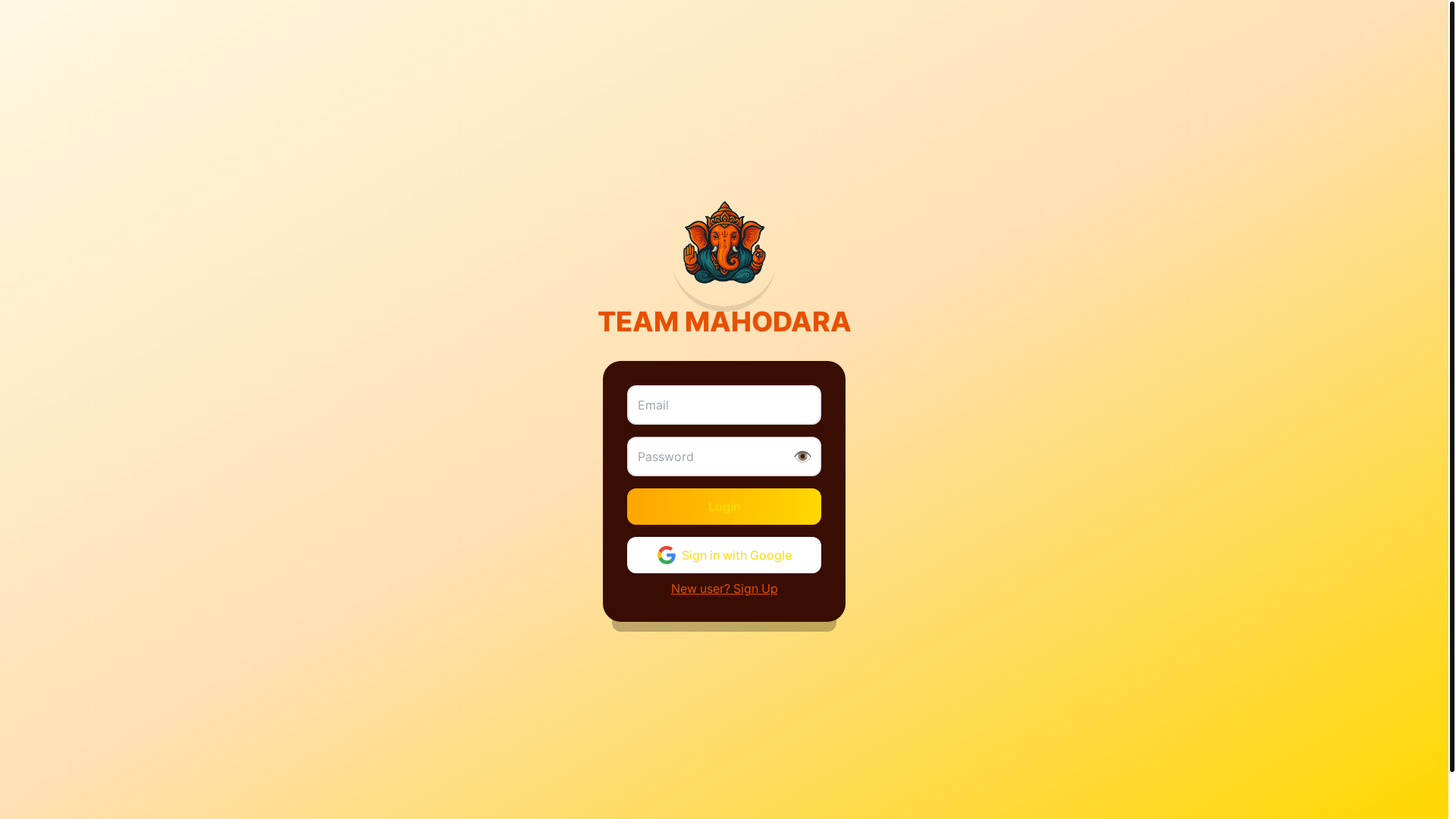 website screenshot of https://mahodara.app/