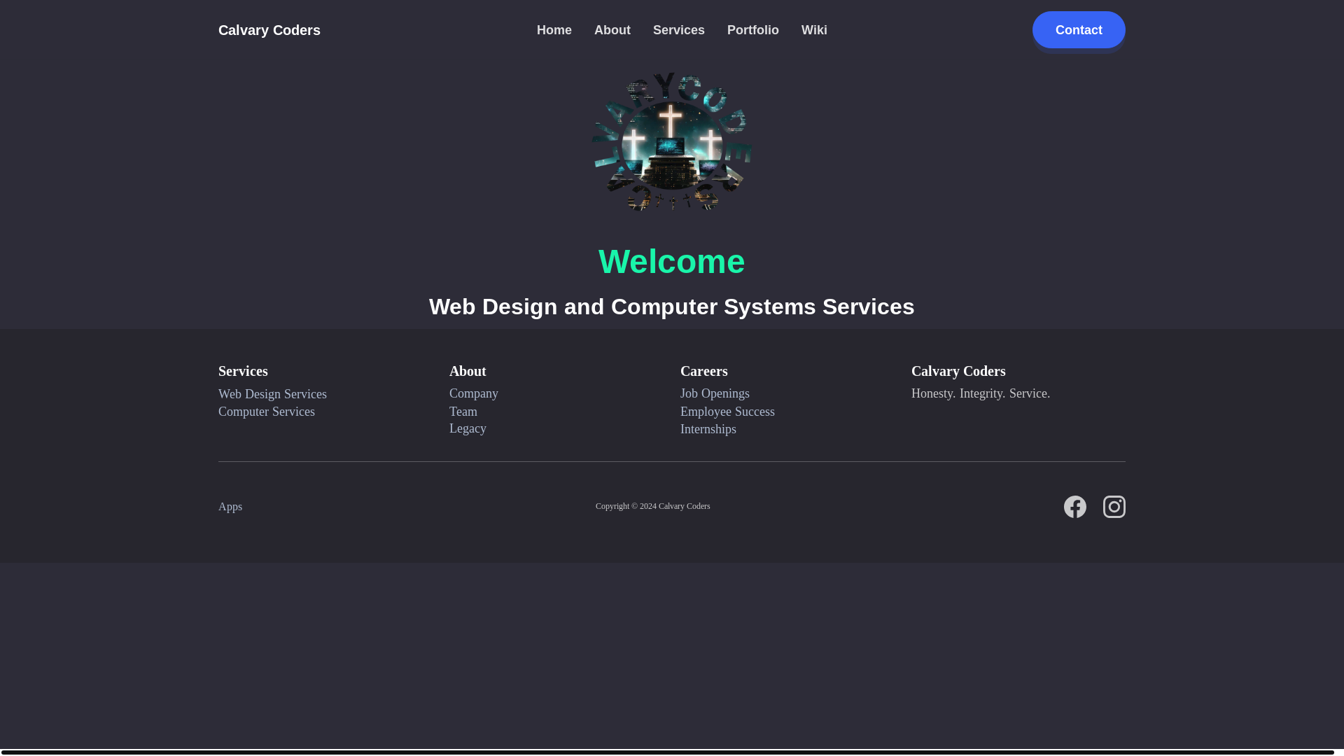 website screenshot of https://calvary.pages.dev/