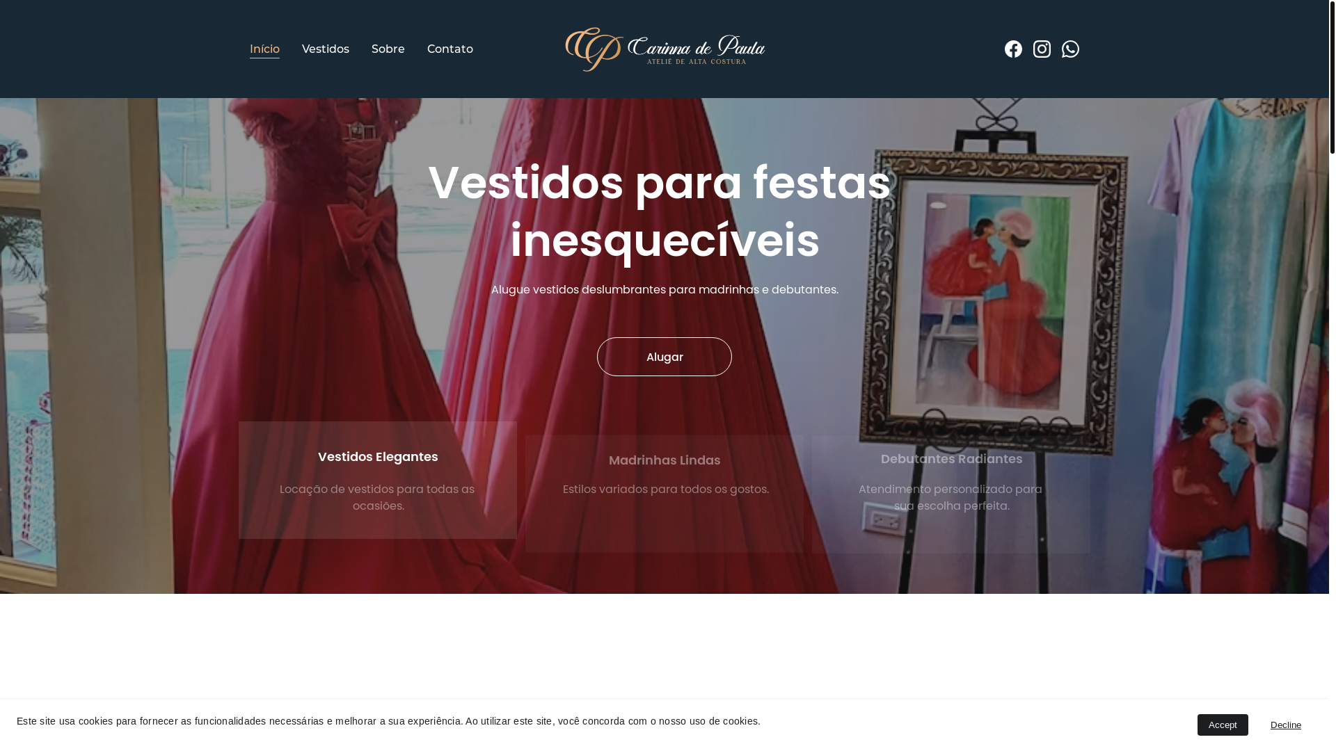 website screenshot of https://ateliecarinnadepaula.com.br/