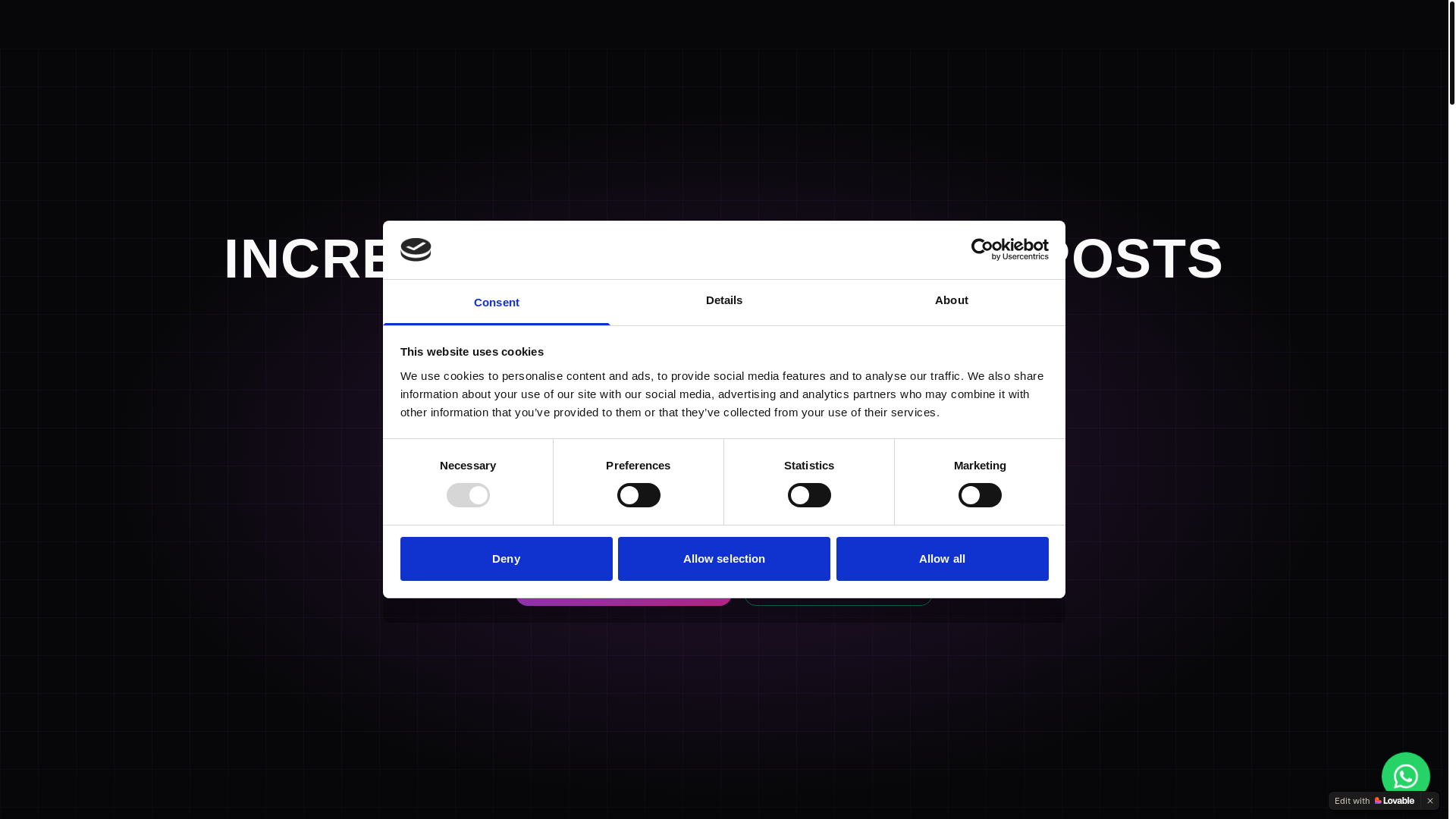 website screenshot of https://stayseenlabmedia.com/