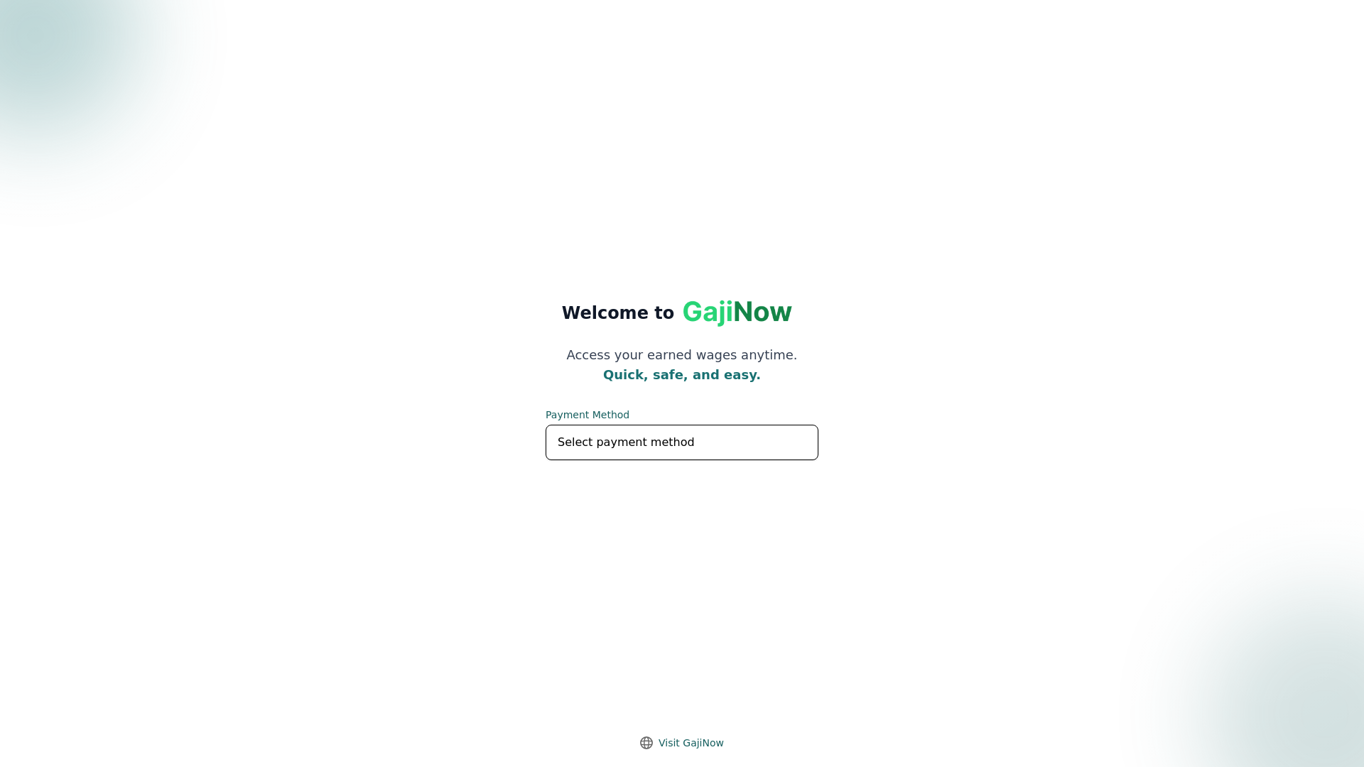 website screenshot of https://gajinow.pages.dev/