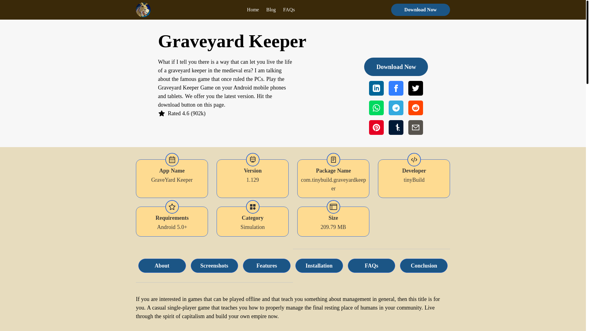 website screenshot of https://graveyard-keeper.pages.dev/