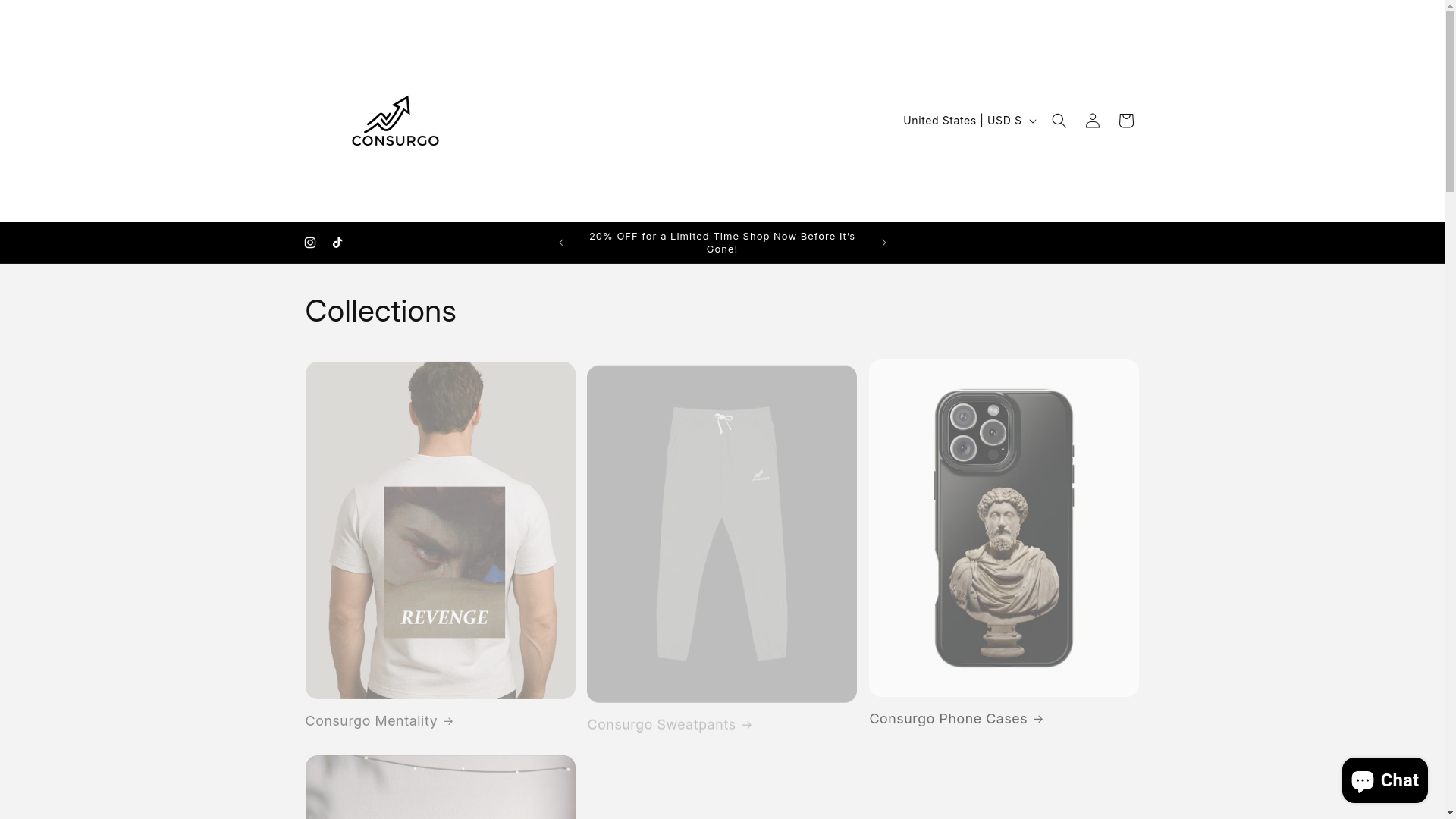 website screenshot of https://consurgothebrand.com/