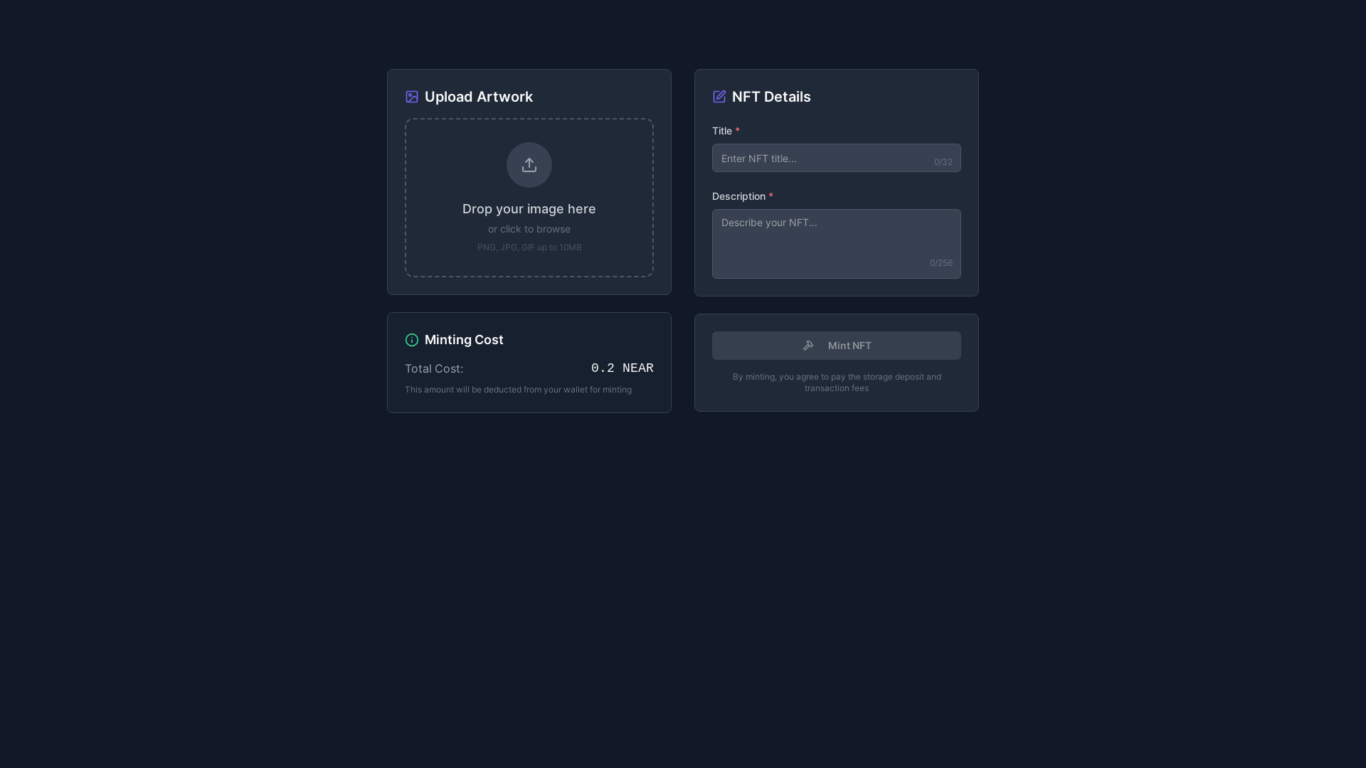 website screenshot of https://test-easymint.pages.dev/