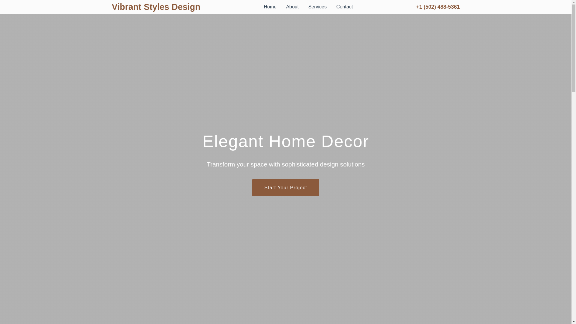 website screenshot of https://vibrantstylesdesign.sbs/