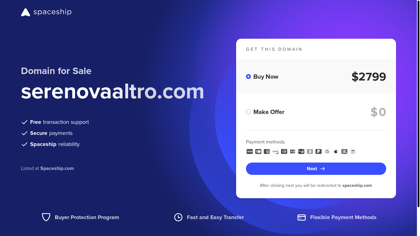 website screenshot of https://serenovaaltro.com/
