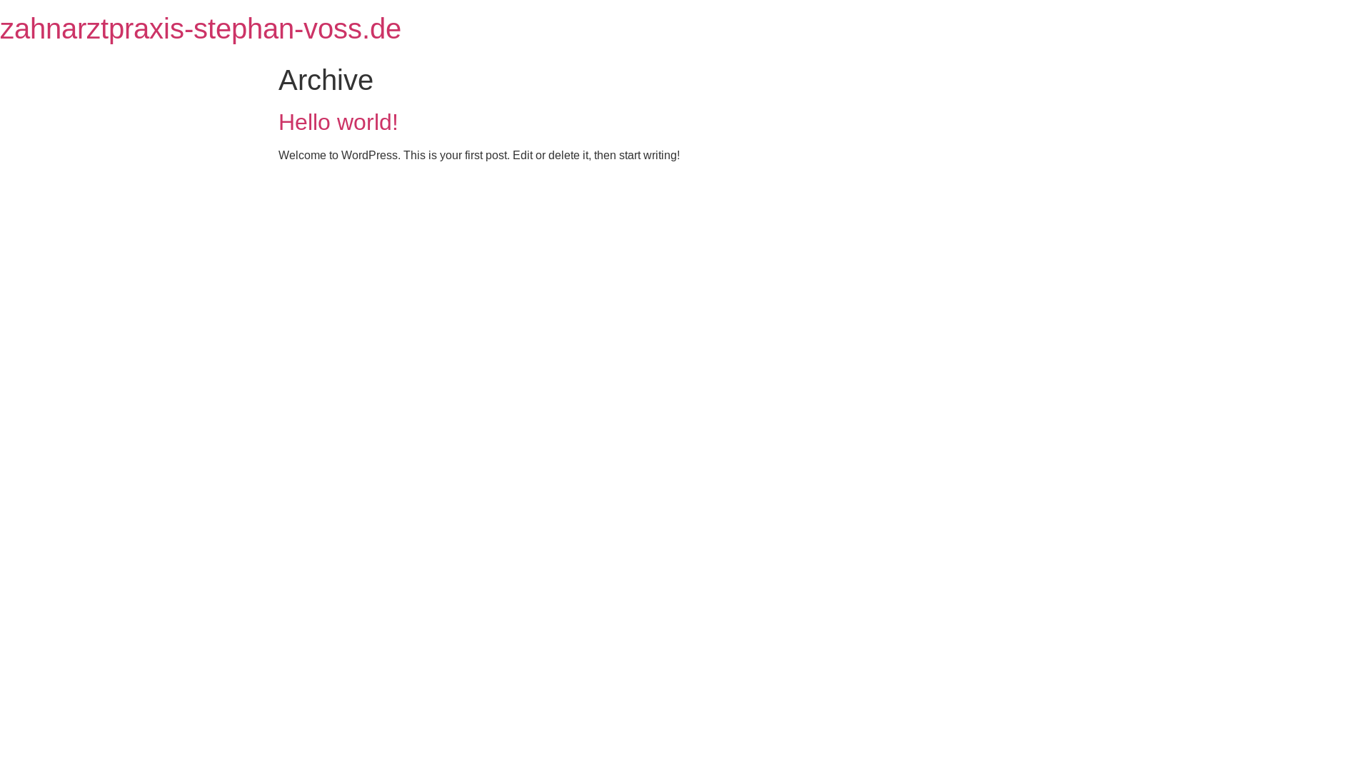 website screenshot of https://zahnarztpraxis-stephan-voss.de/