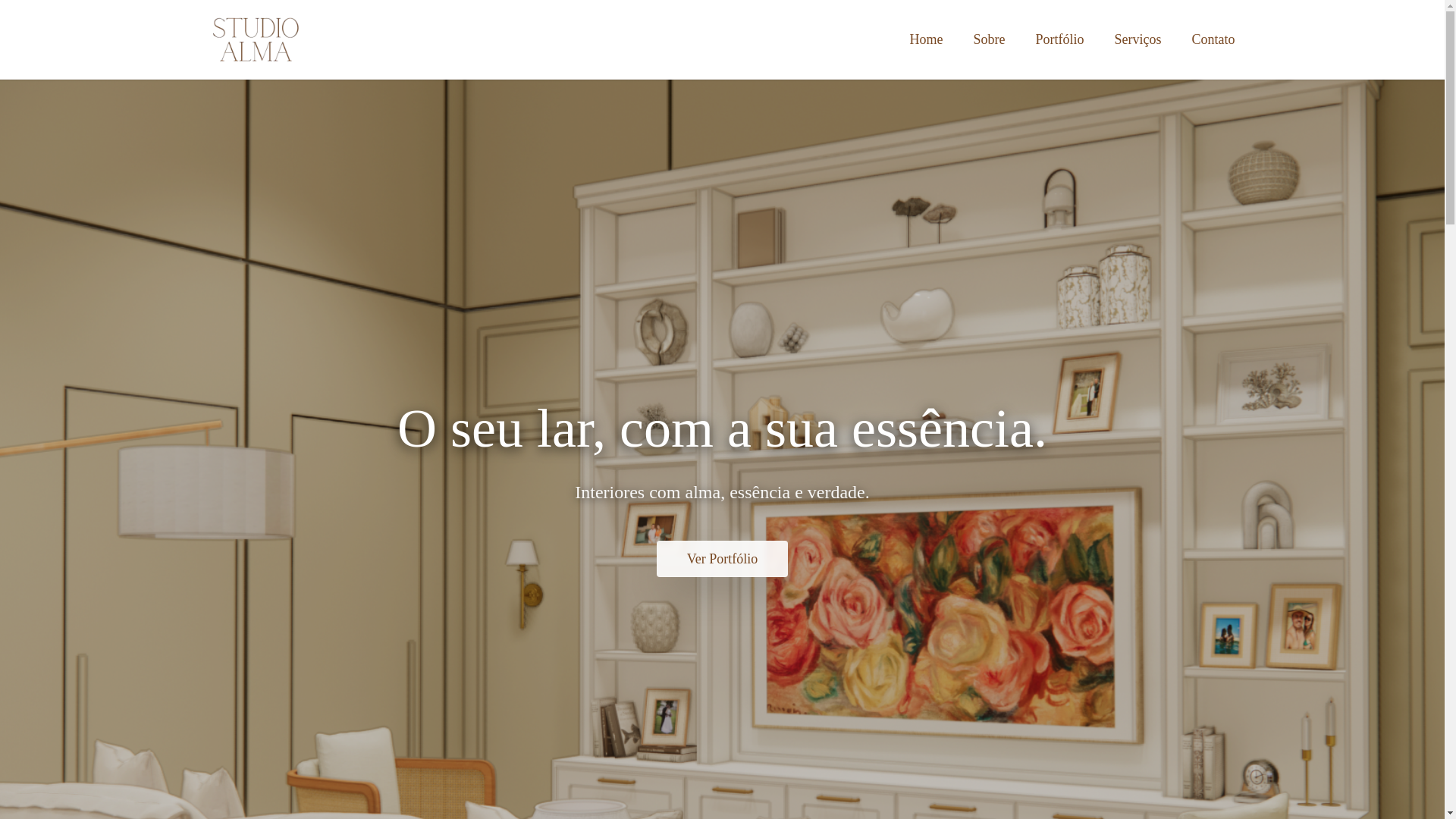 website screenshot of https://studioalma.online/