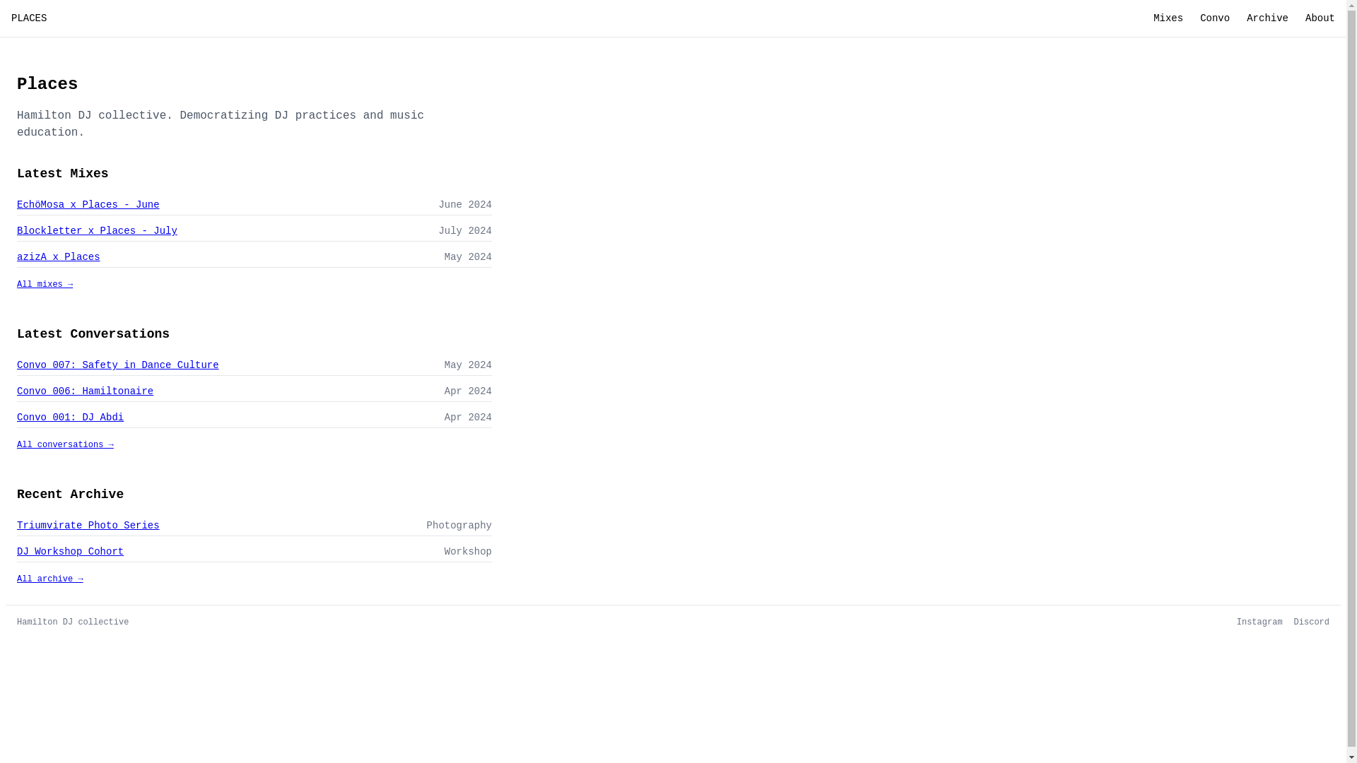 website screenshot of https://places-minimal.pages.dev/