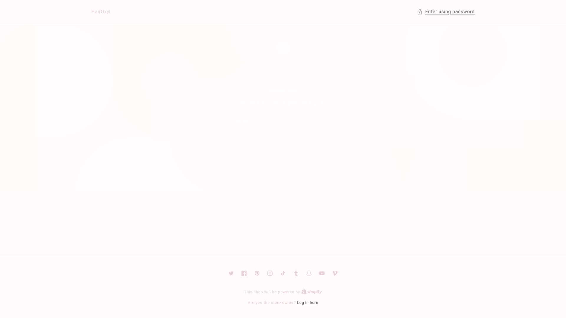 website screenshot of https://hairoxyl.com/