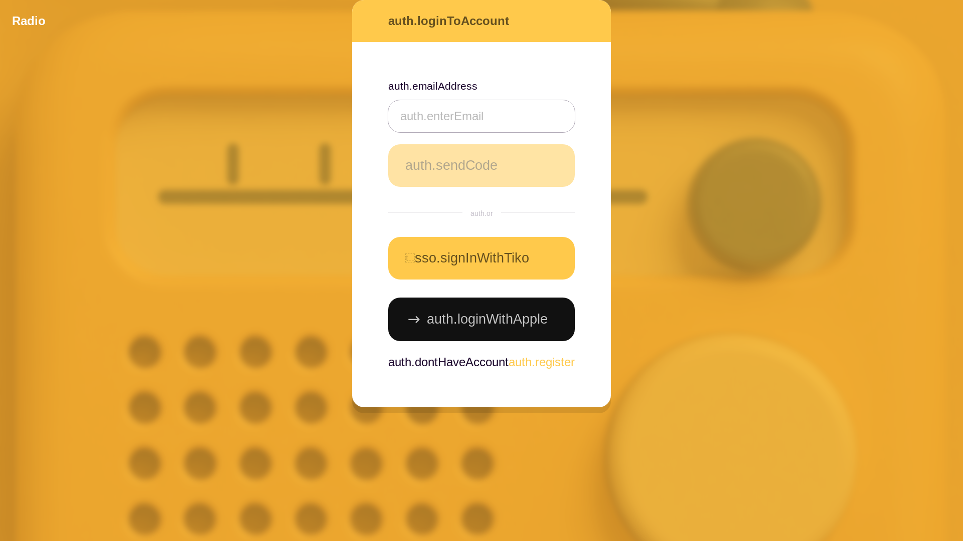 website screenshot of https://tiko-radio.pages.dev/