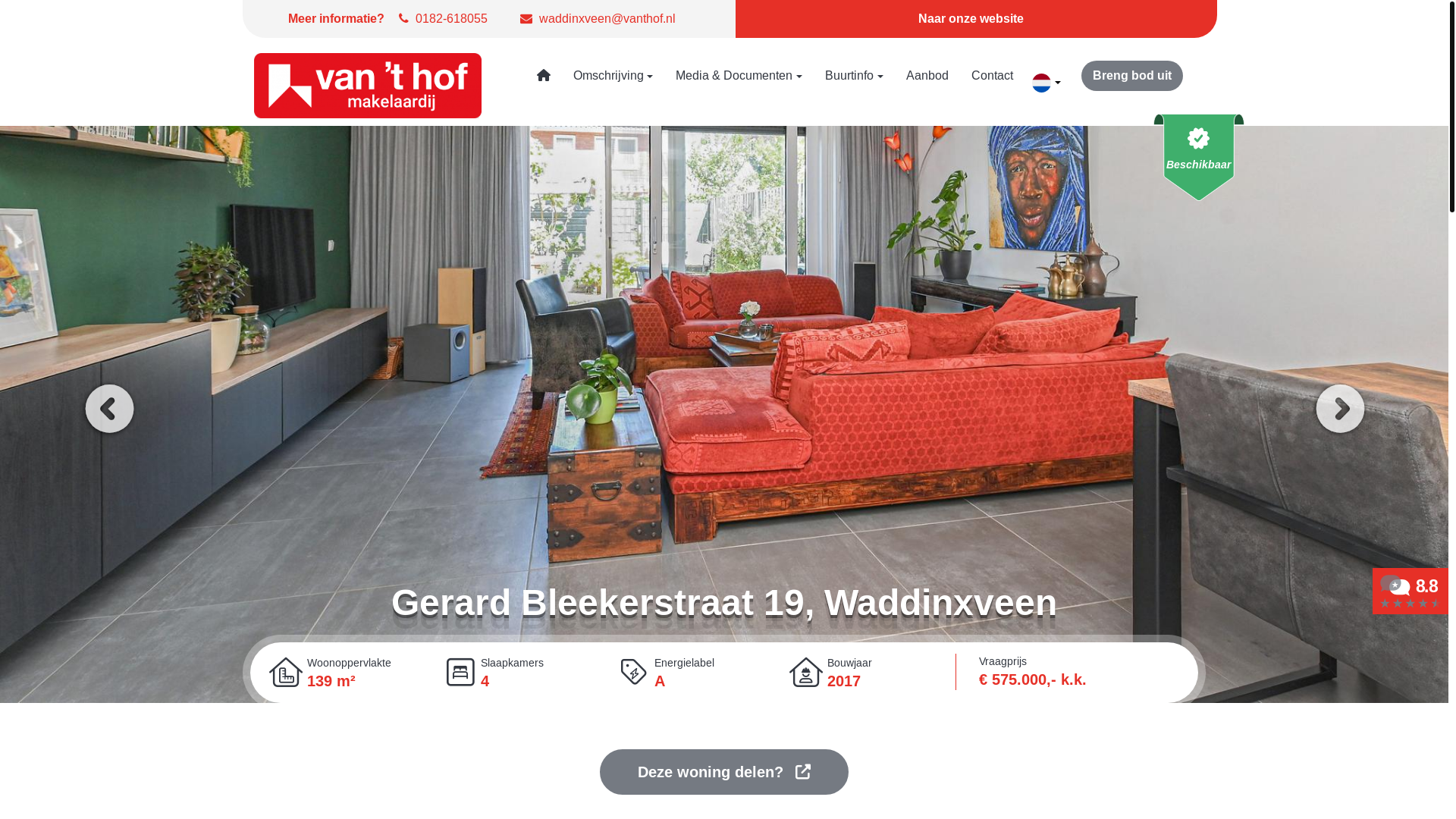 website screenshot of https://gerardbleekerstraat19.nl/