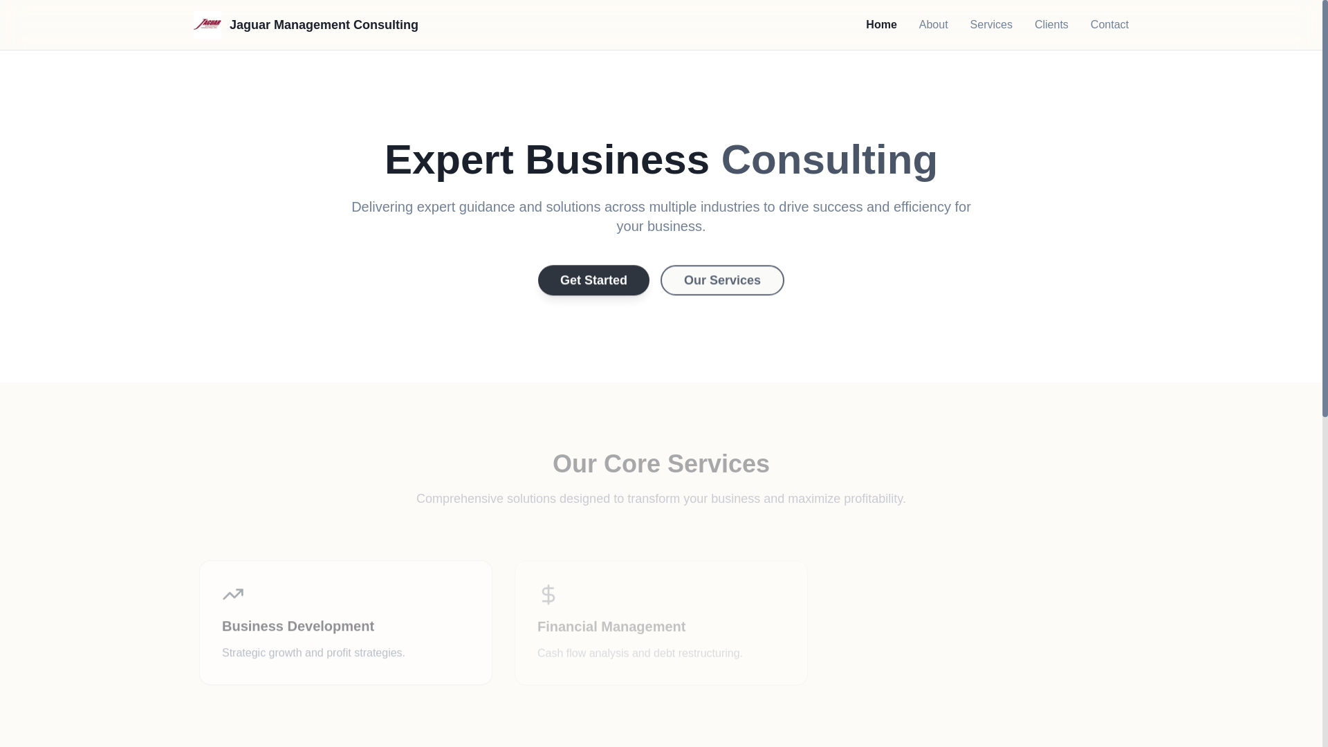 website screenshot of https://jaguarmanagementconsultinginc.com/