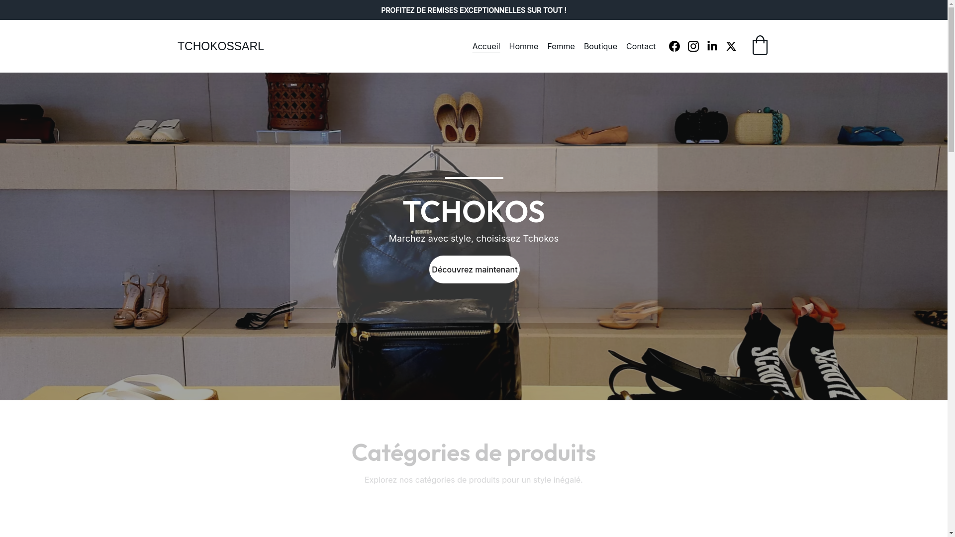 website screenshot of https://tchokos.com/