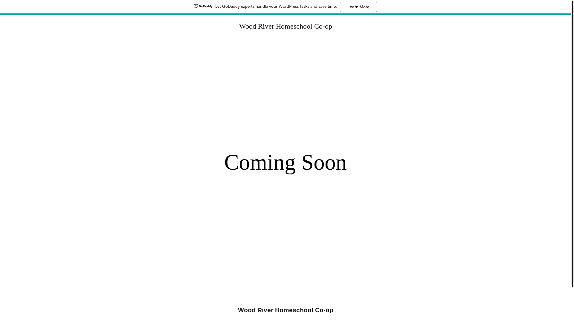 website screenshot of https://woodriverhomeschool.org/
