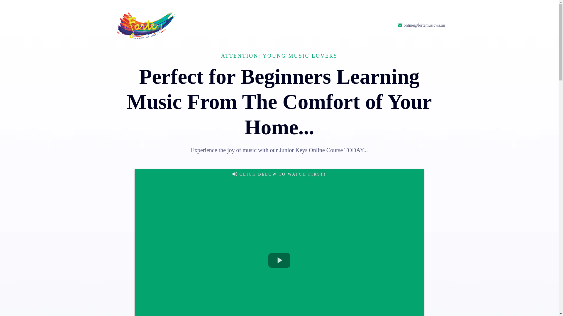 website screenshot of https://forteschoolofmusiconline.com/