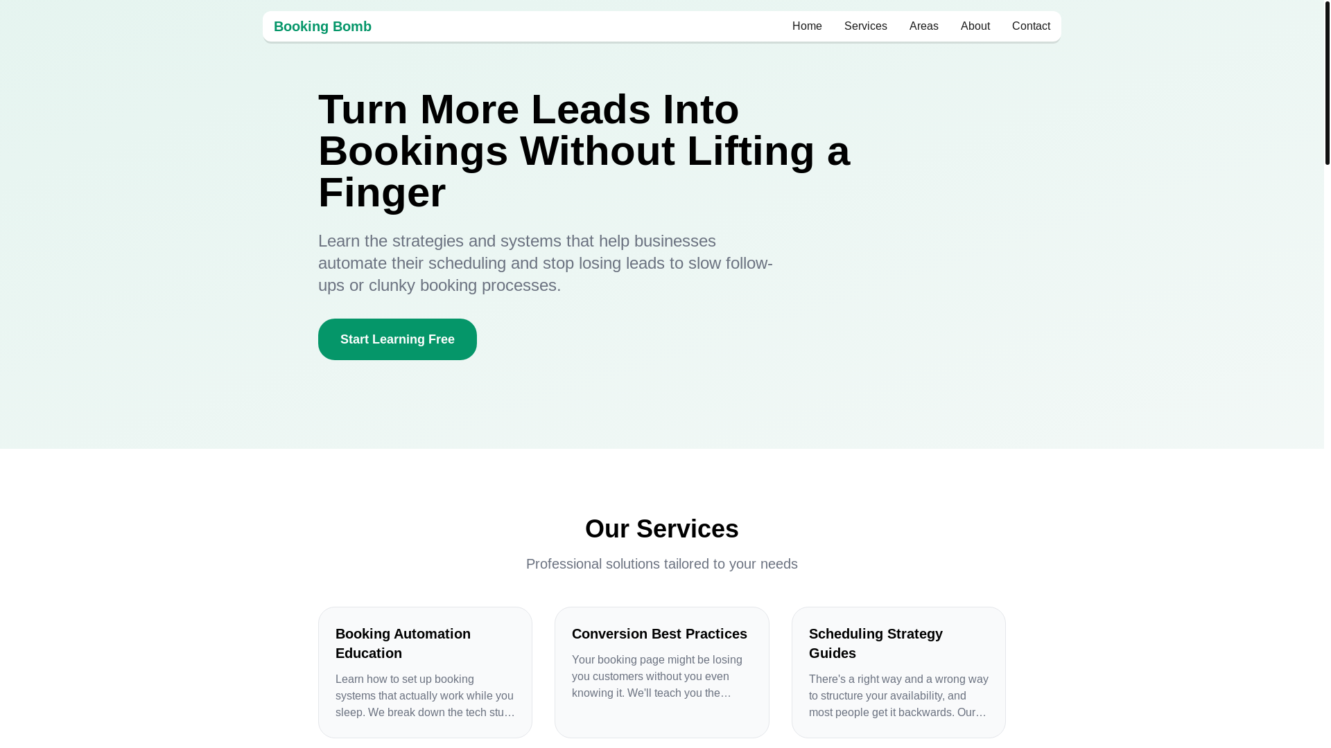 website screenshot of https://bookingbombhq.info/